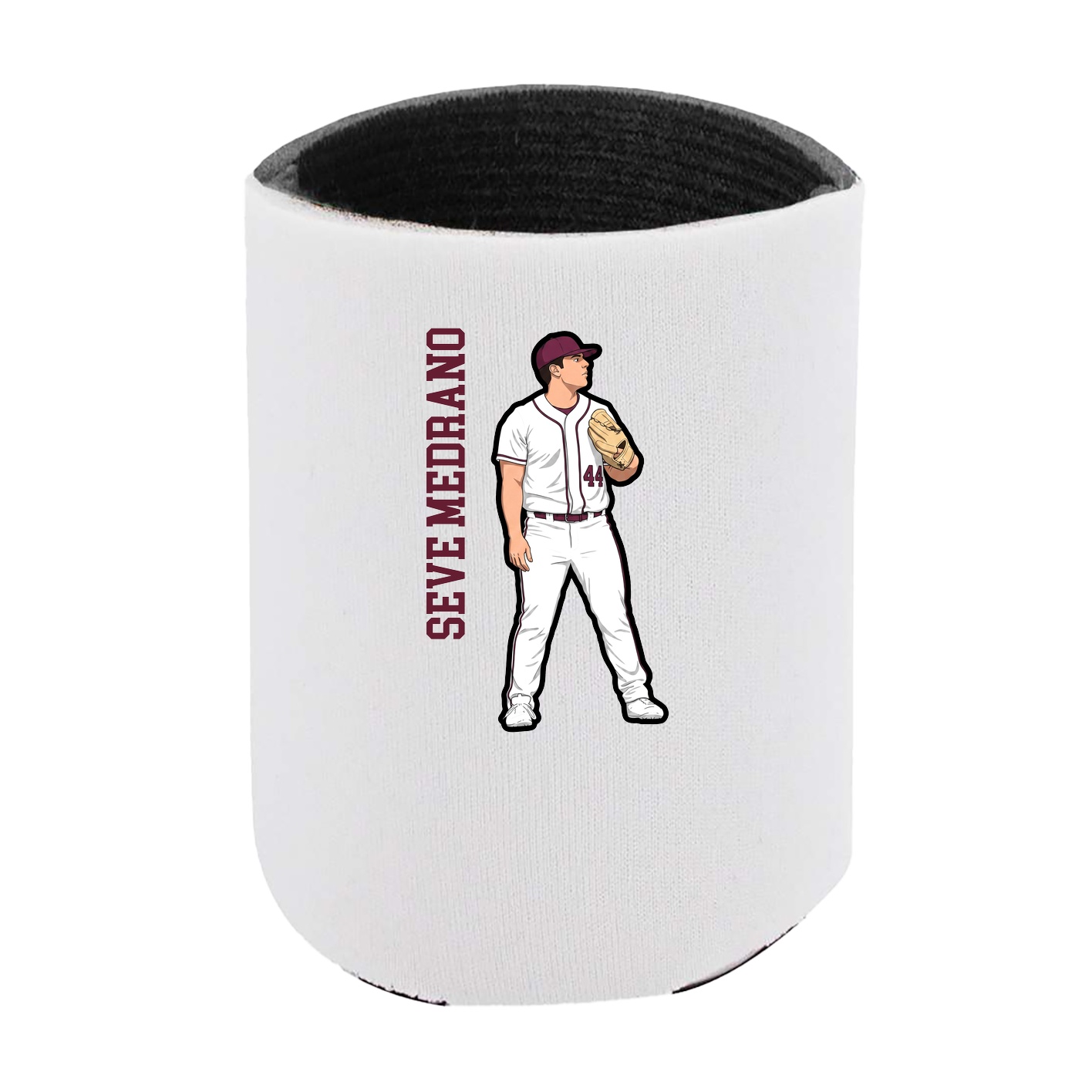 Can Holder — Name Vertical in White