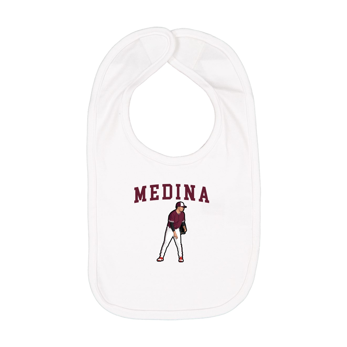 Infant Bib — Shirsey in White