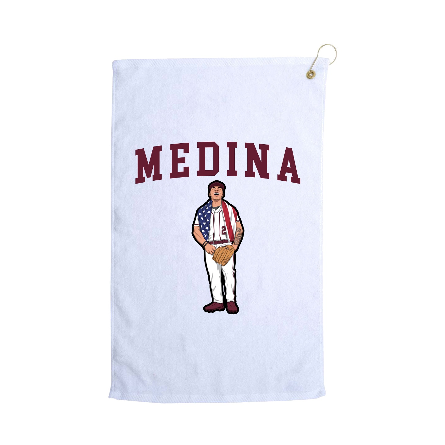 Golf Towel — Shirsey in White