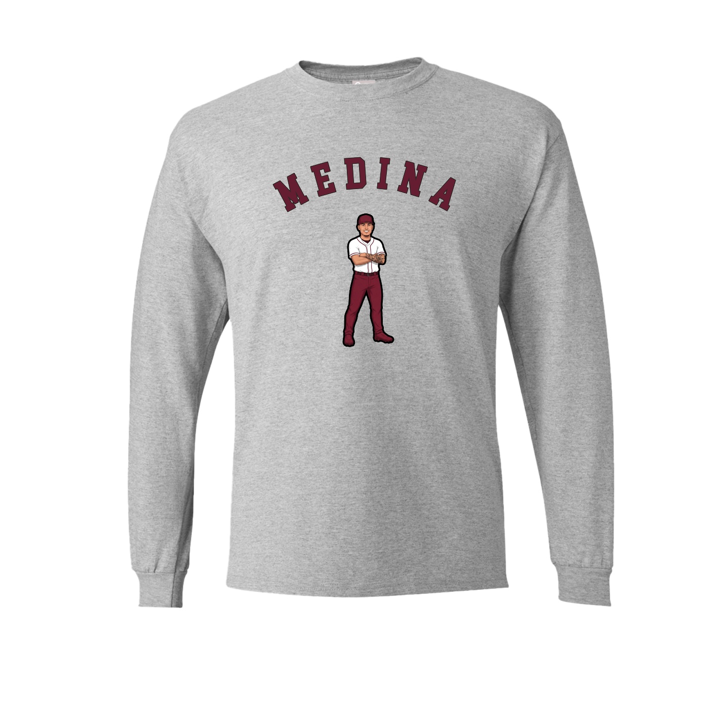 Long Sleeve Tee — Shirsey Arch in Grey