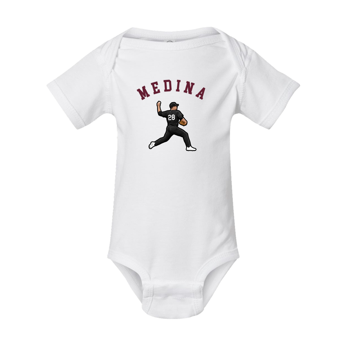 Baby Onesie — Shirsey Arch in White