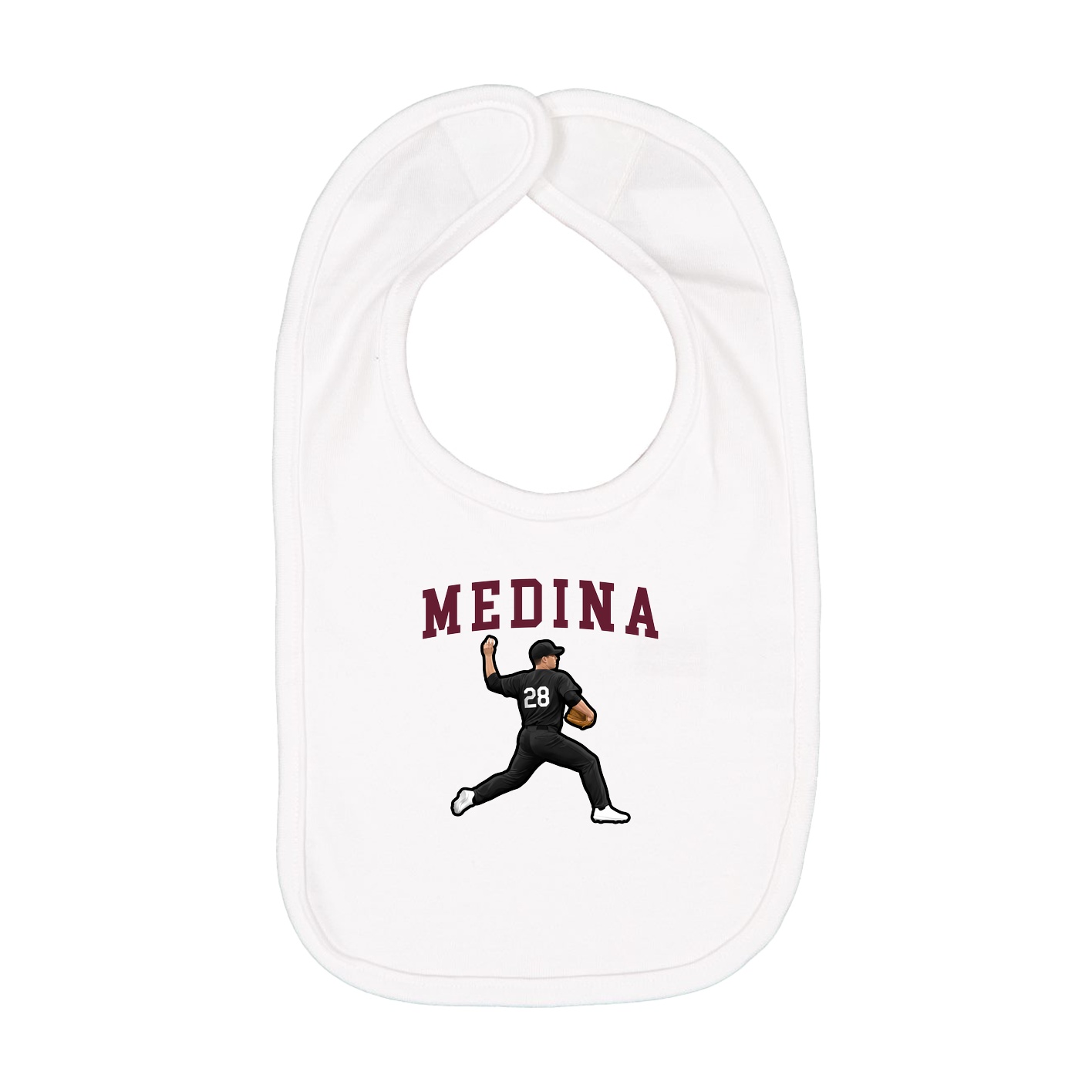 Infant Bib — Shirsey in White