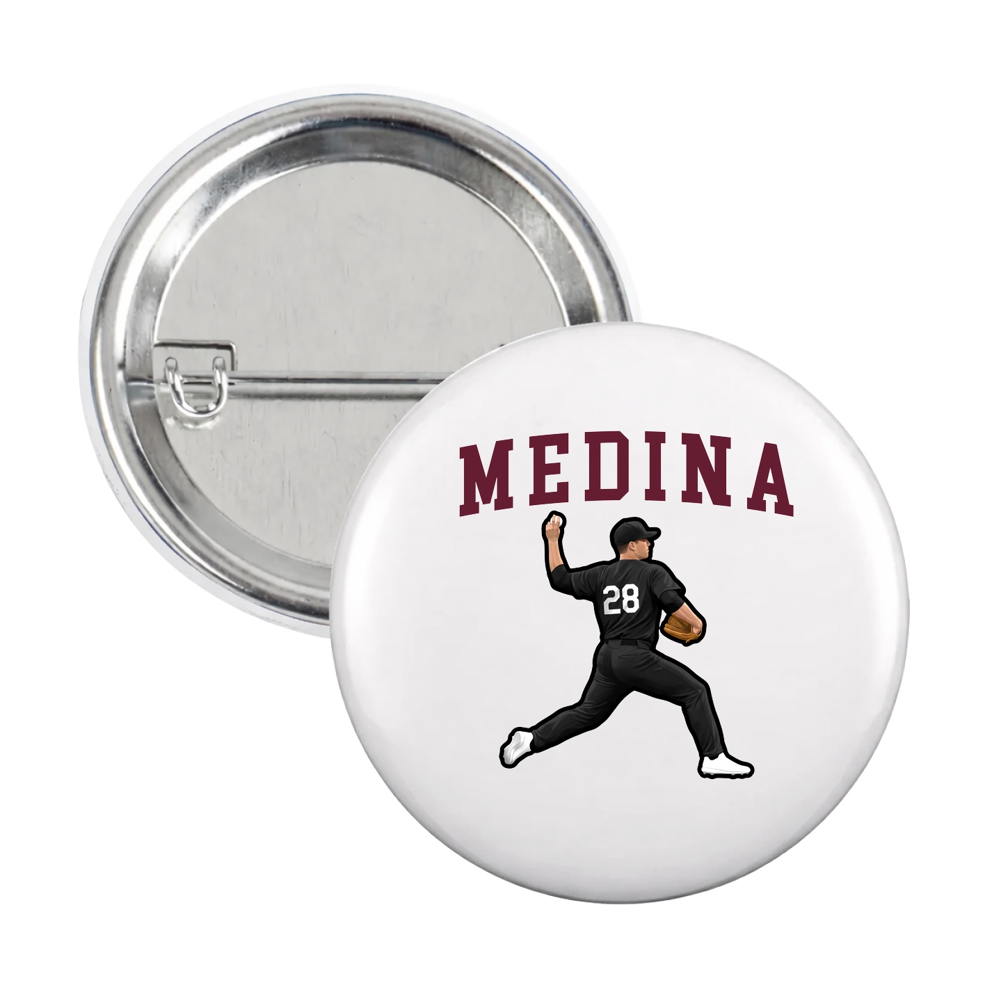 Game Day Button — Shirsey in White