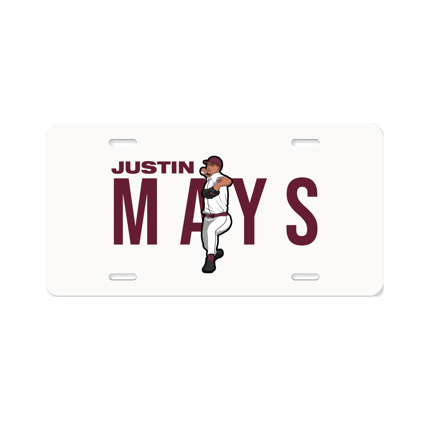 License Plate — Player Name in Classic