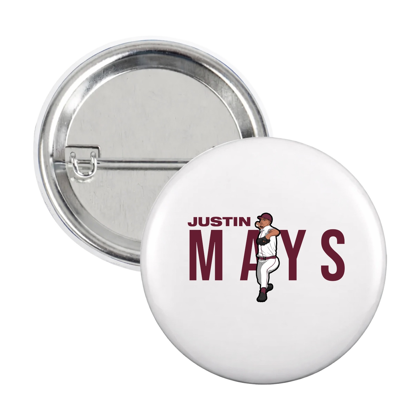 Game Day Button — Player Name in White