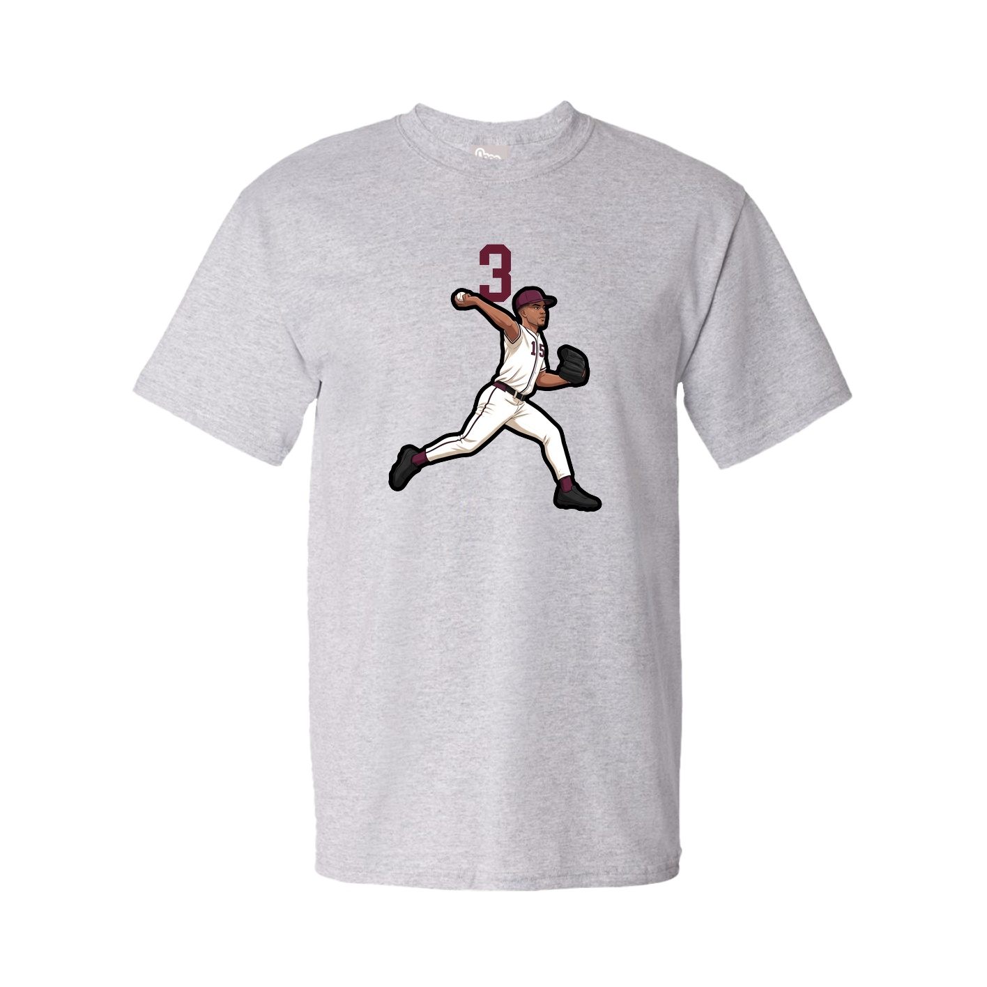 Tee — Number Top in Grey