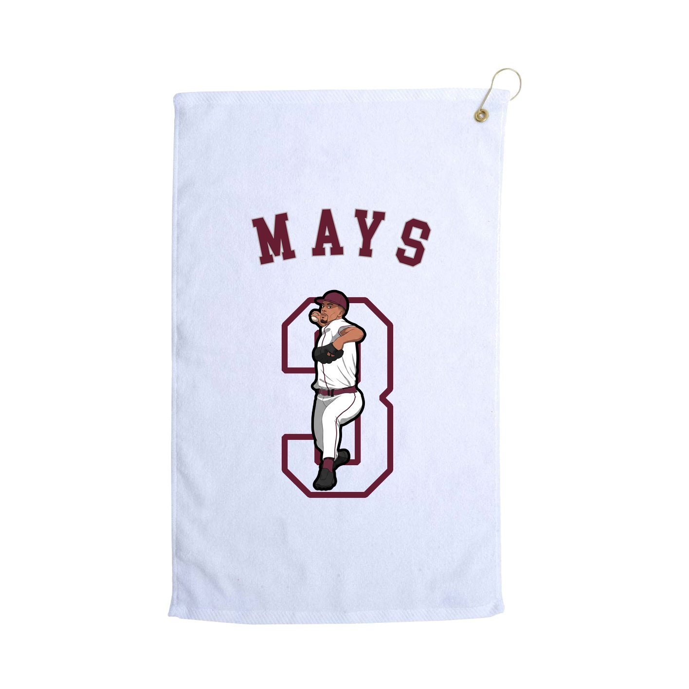 Golf Towel — Shirsey Arch in White