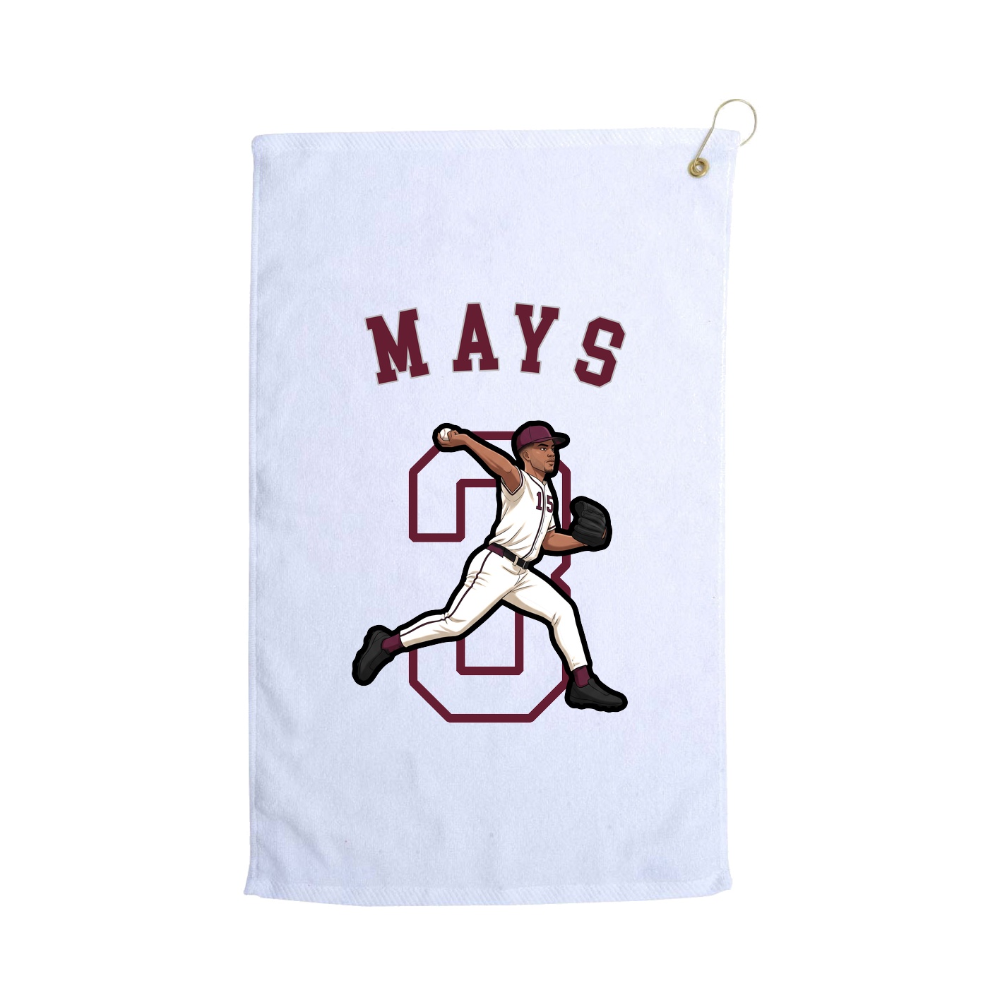 Golf Towel — Shirsey Arch in White