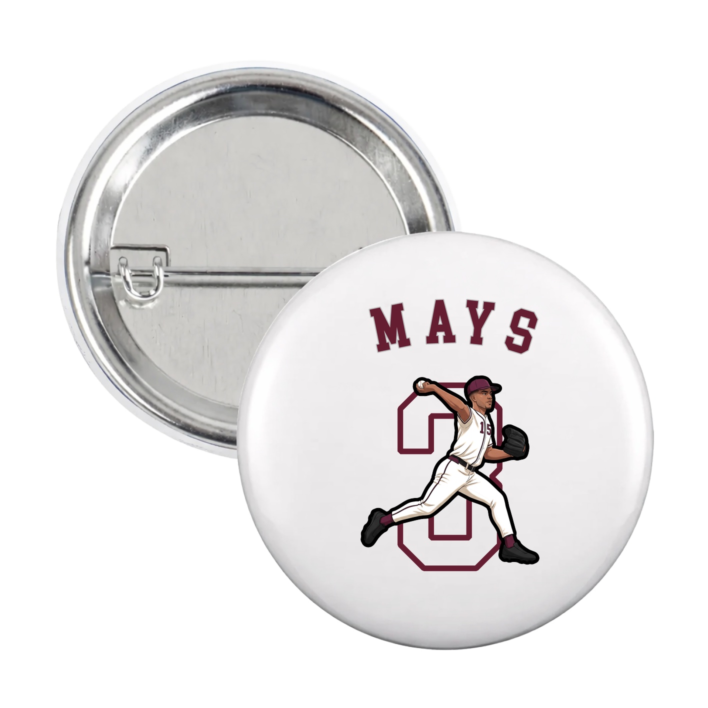 Game Day Button — Shirsey Arch in White
