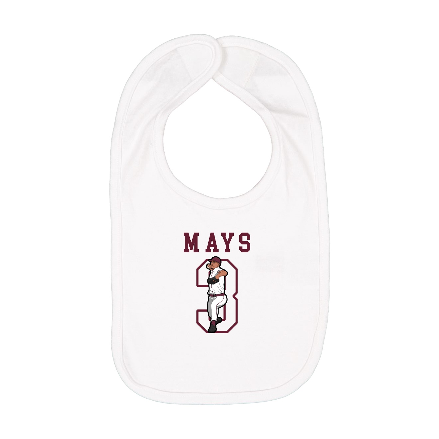 Infant Bib — Shirsey in White