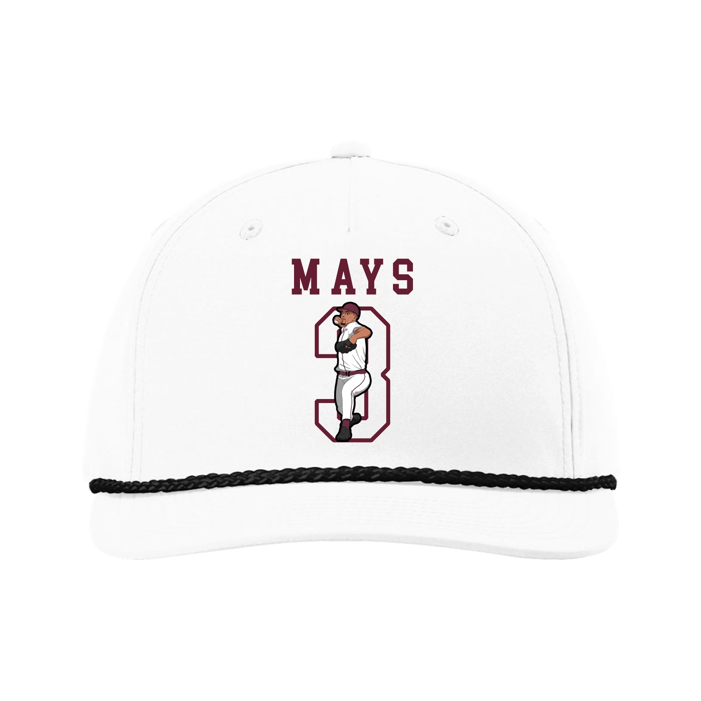 Five-Panel Classic Rope Cap — Shirsey in White