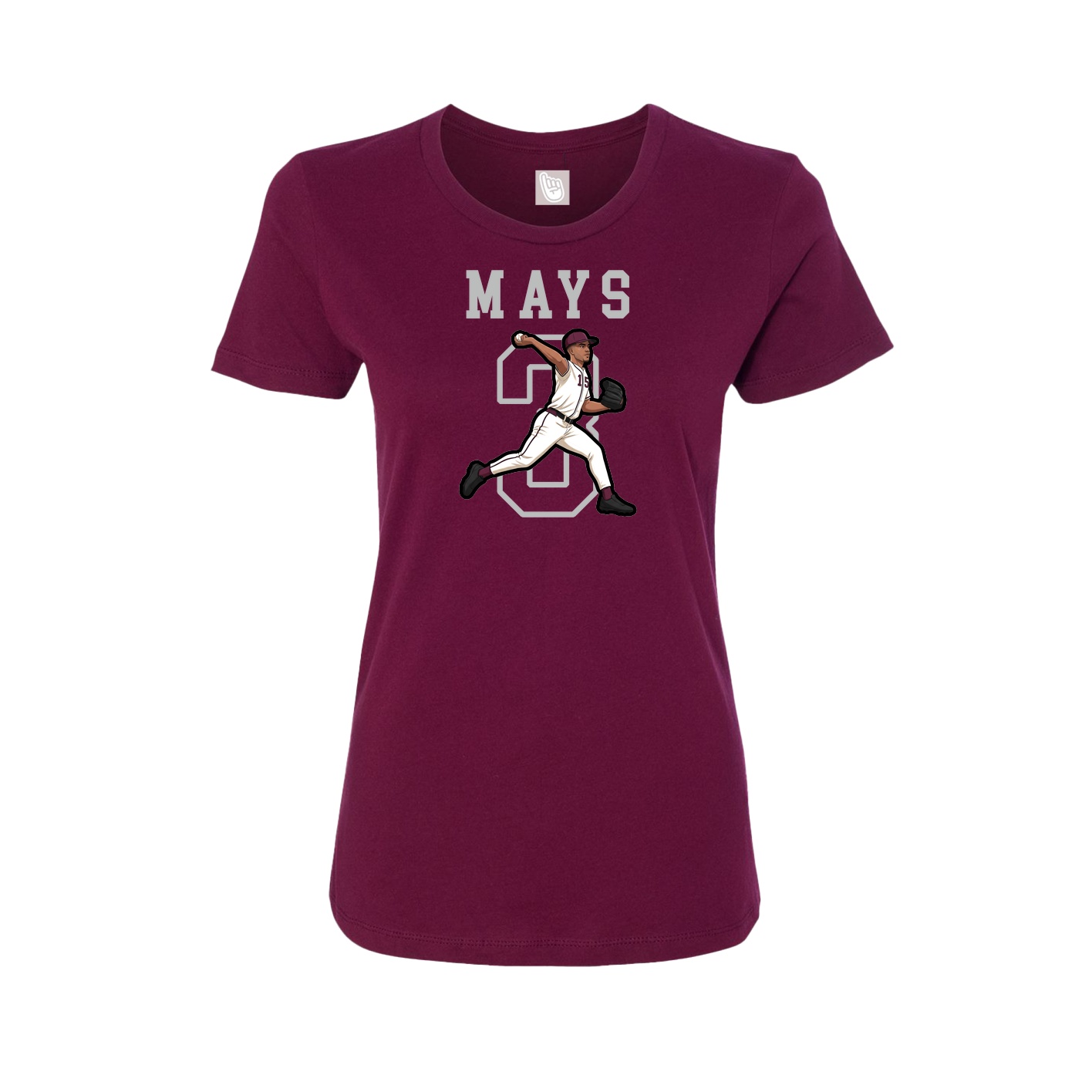 Fitted Women's Tee — Shirsey in Maroon