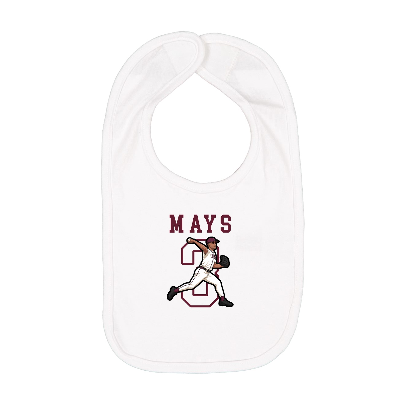 Infant Bib — Shirsey in White