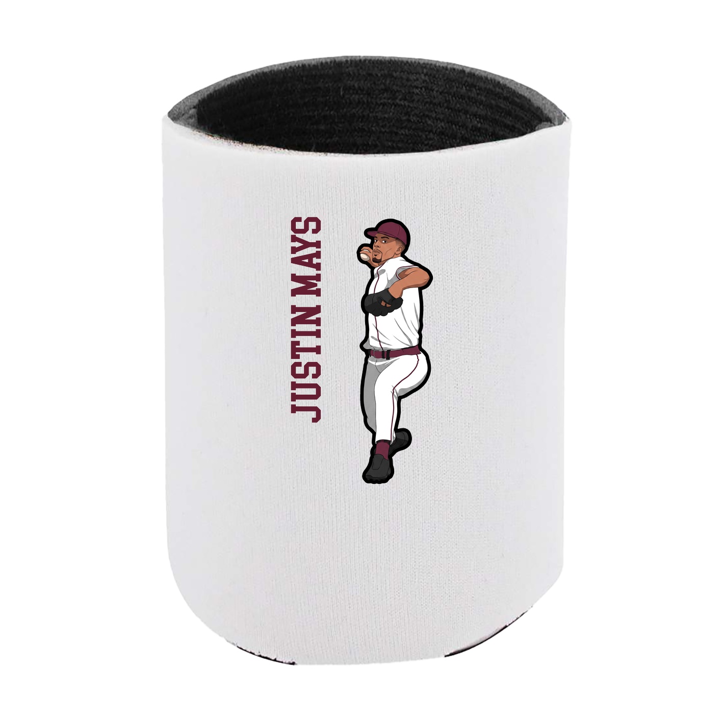 Can Holder — Name Vertical in White