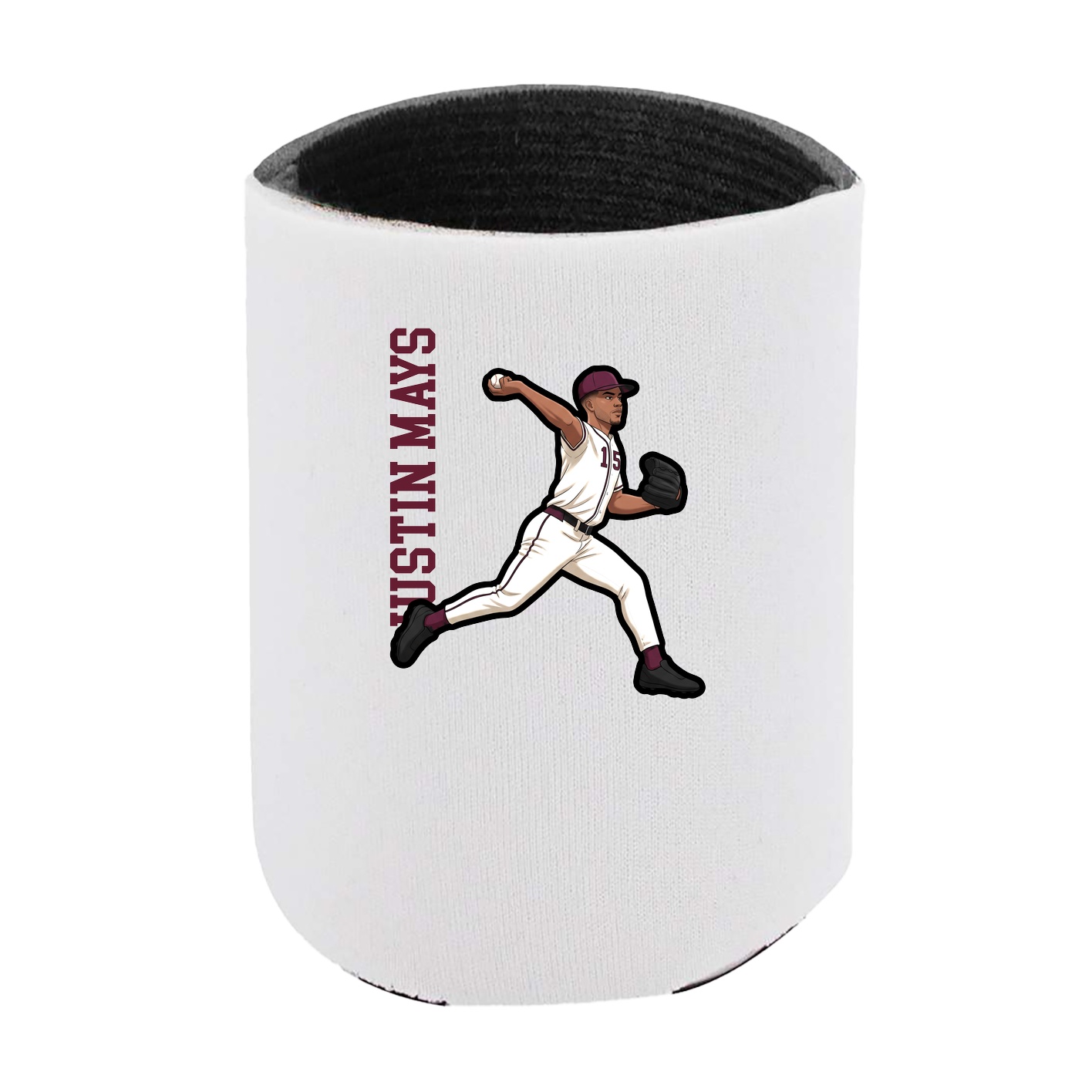 Can Holder — Name Vertical in White