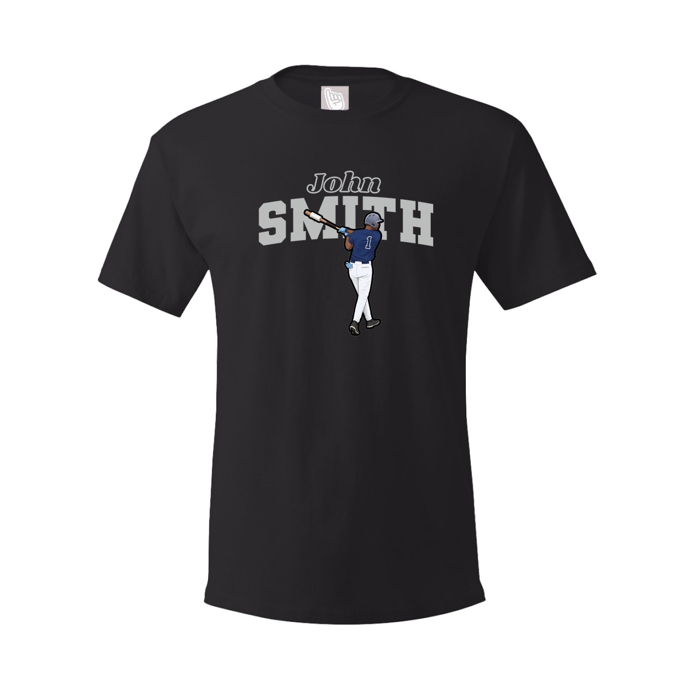 Youth Tee — Name Arch in Black