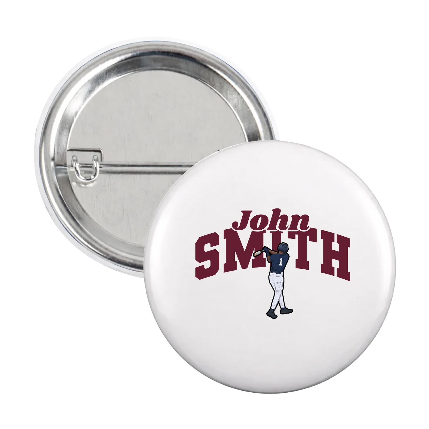 Game Day Button — Signature Arch in White