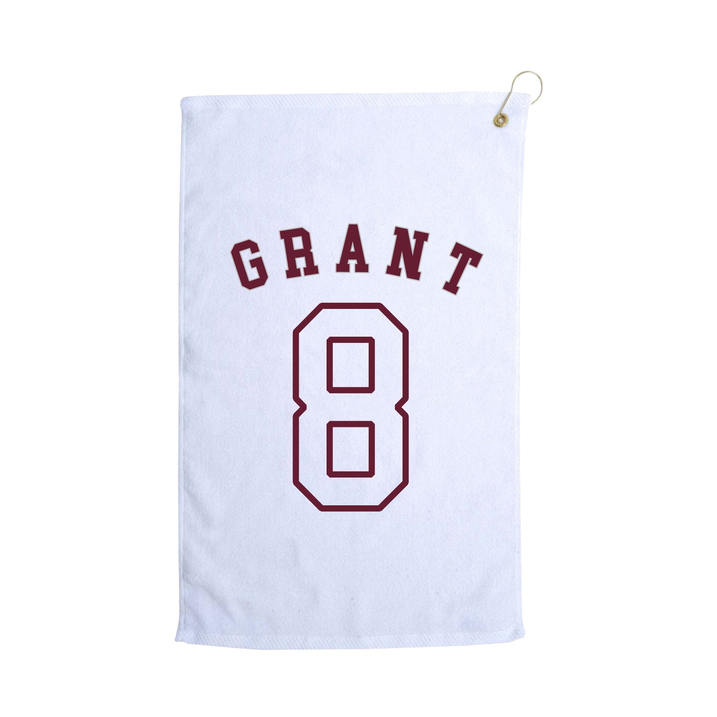 Golf Towel — Shirsey Arch in White