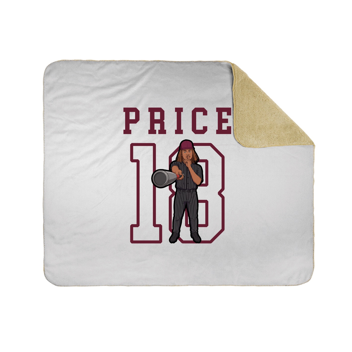 Throw Blanket — Shirsey in White