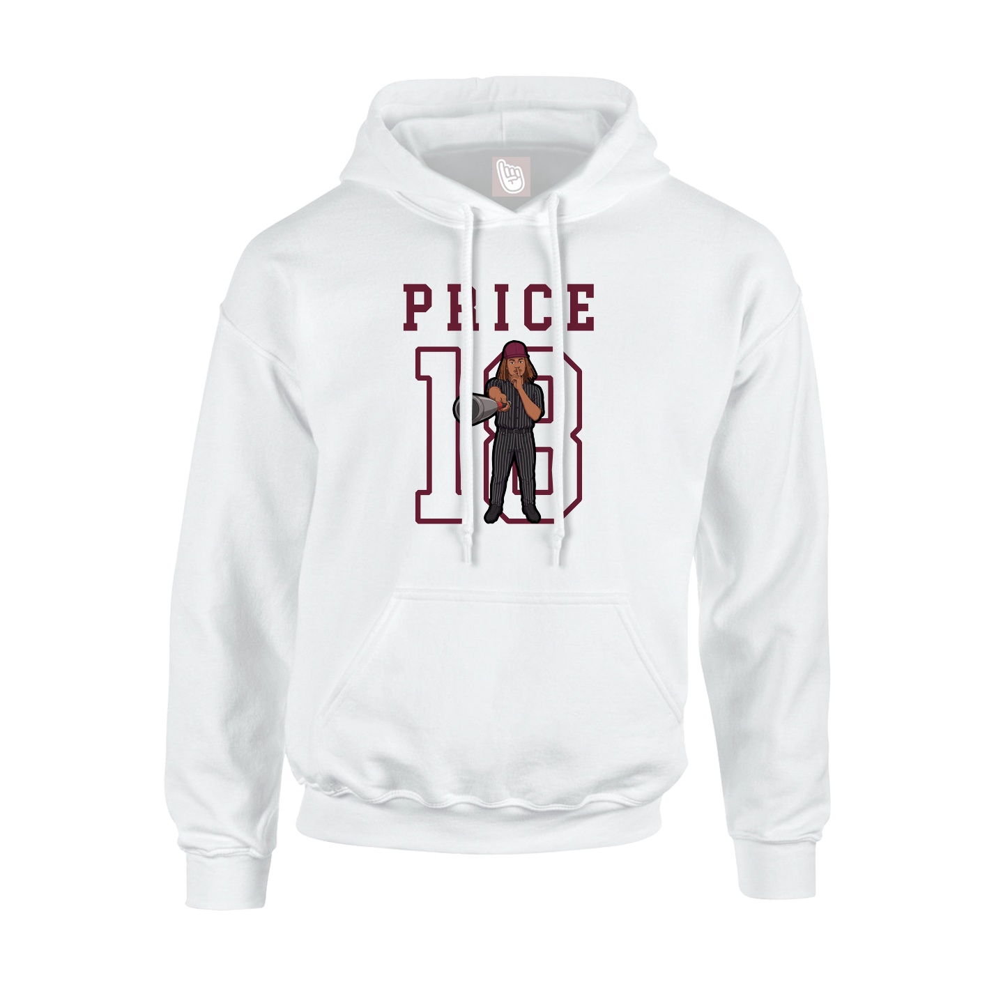 Hoodie — Shirsey in White