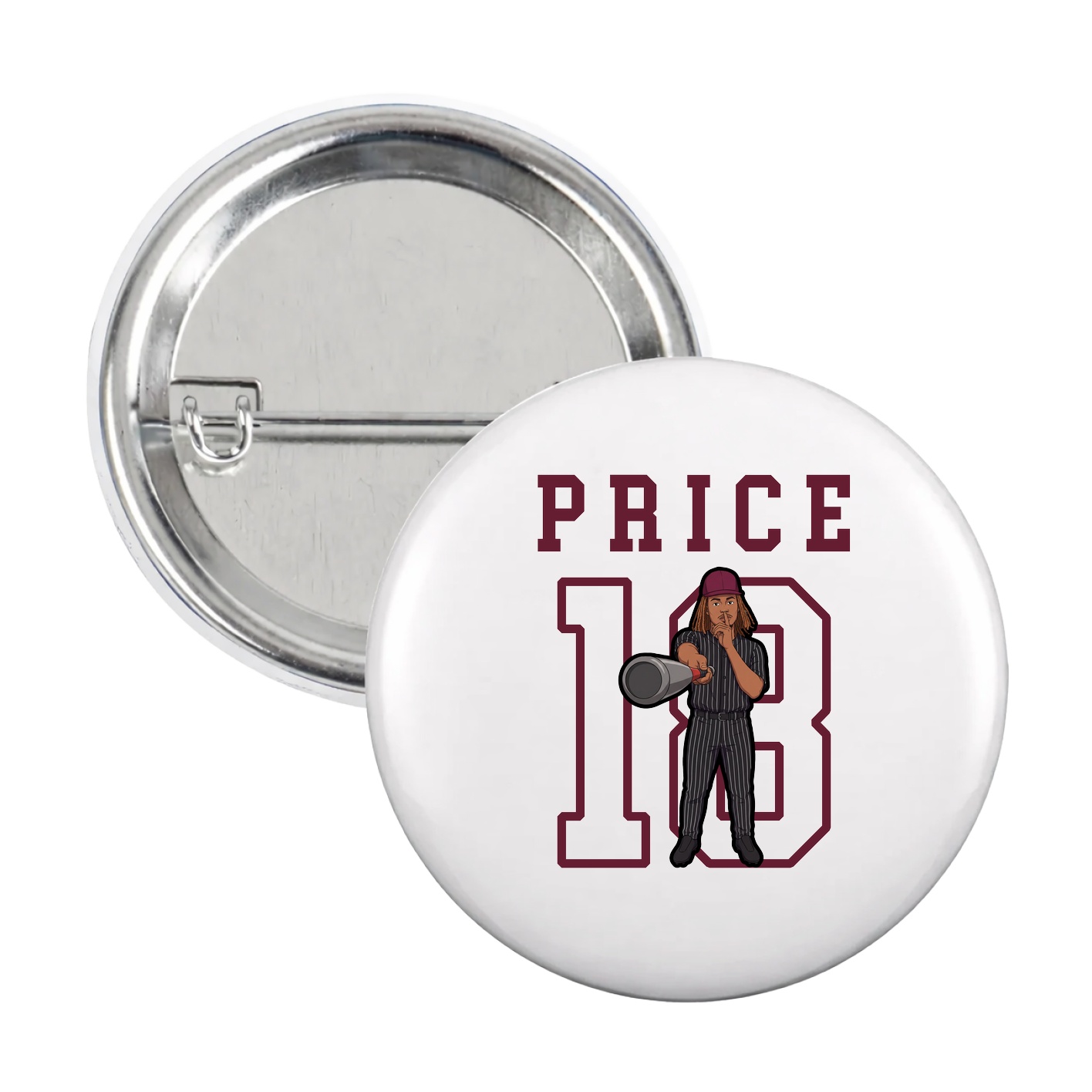 Game Day Button — Shirsey in White