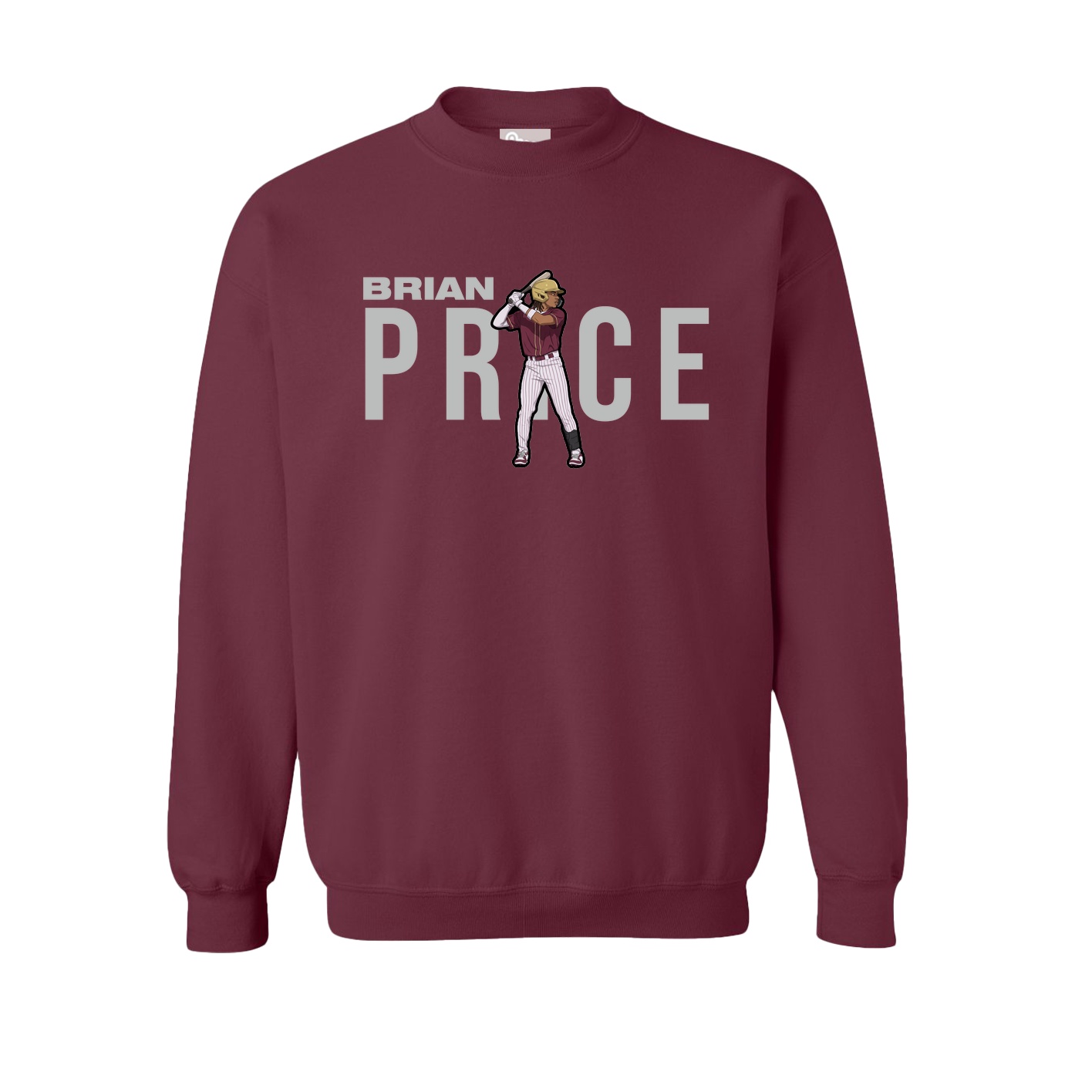 Fleece Crew — Player Name in Maroon