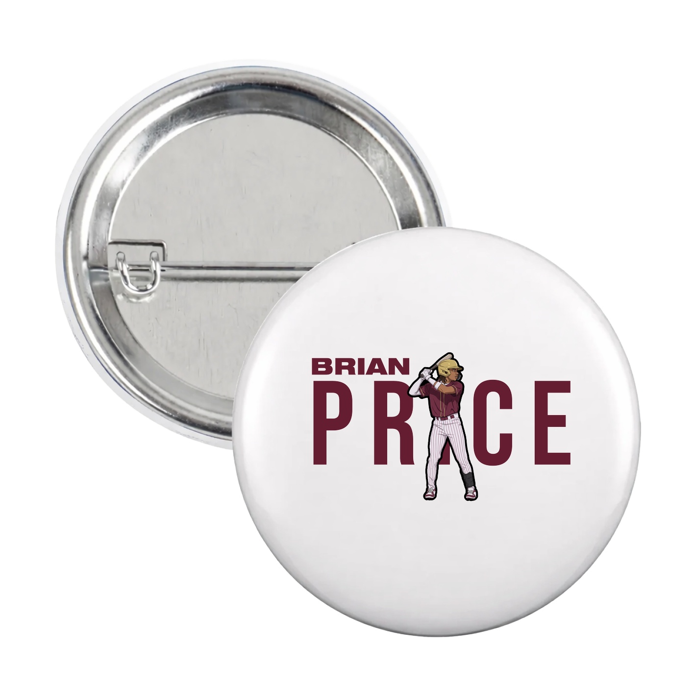 Game Day Button — Player Name in White