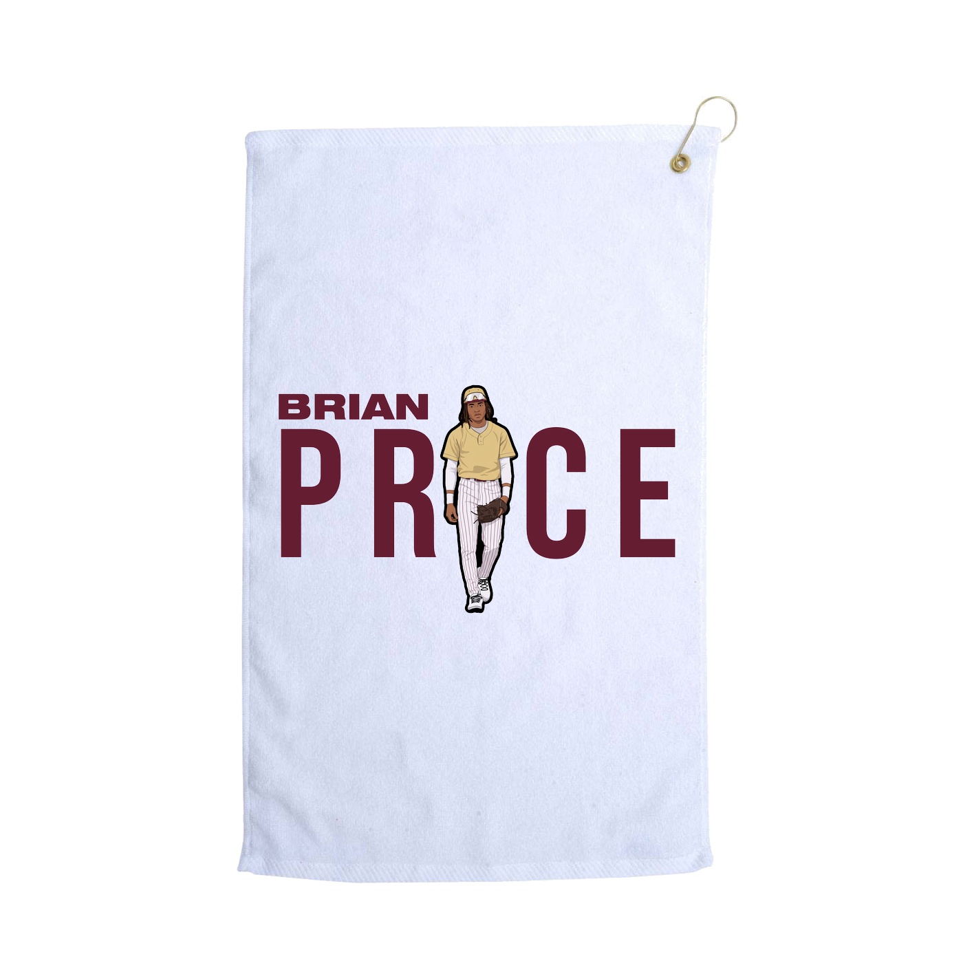 Golf Towel — Player Name in White