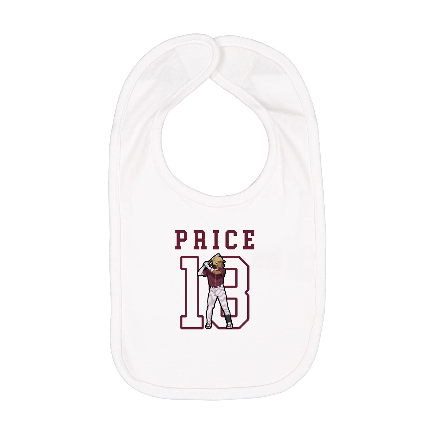 Infant Bib — Shirsey in White