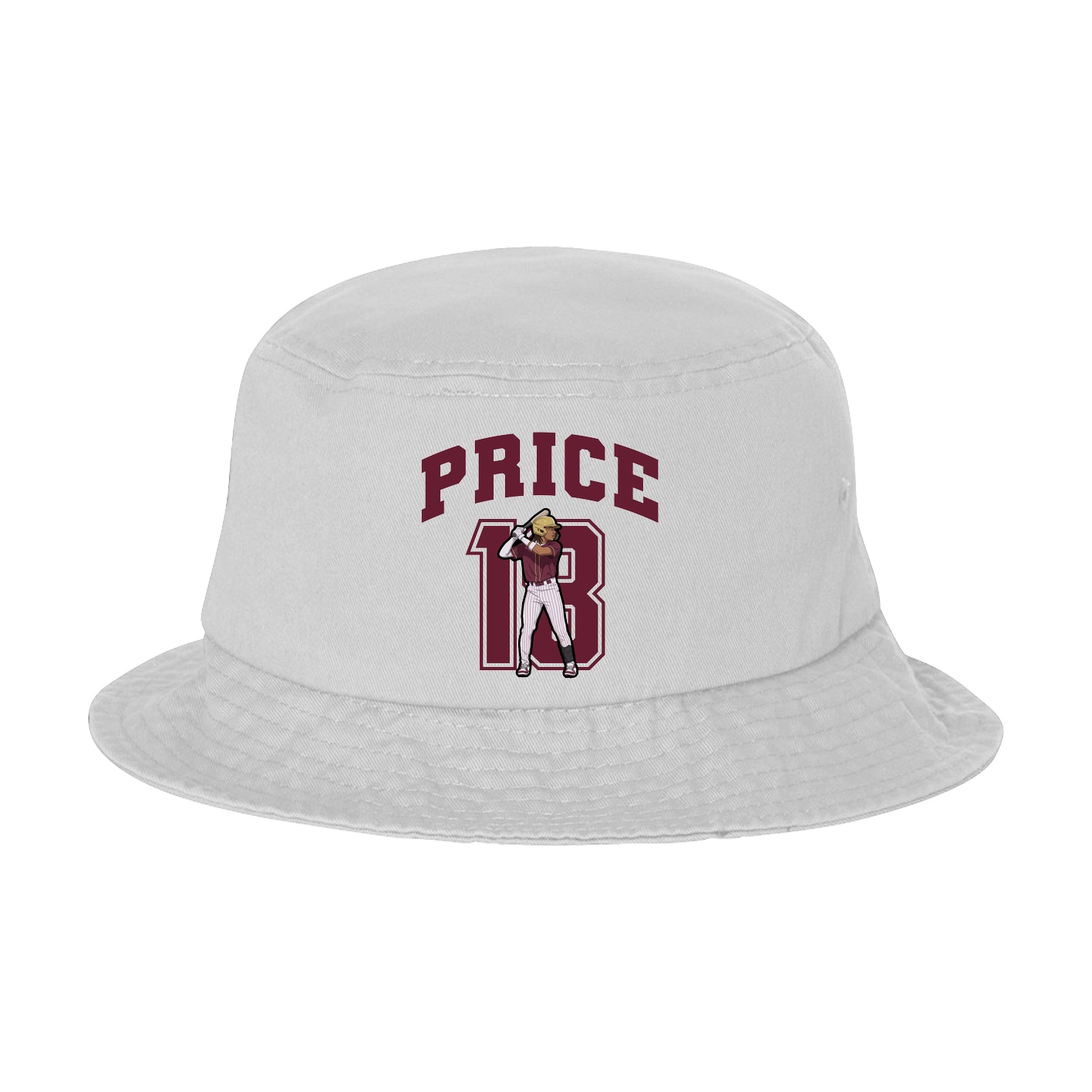Bucket Cap — Number in White