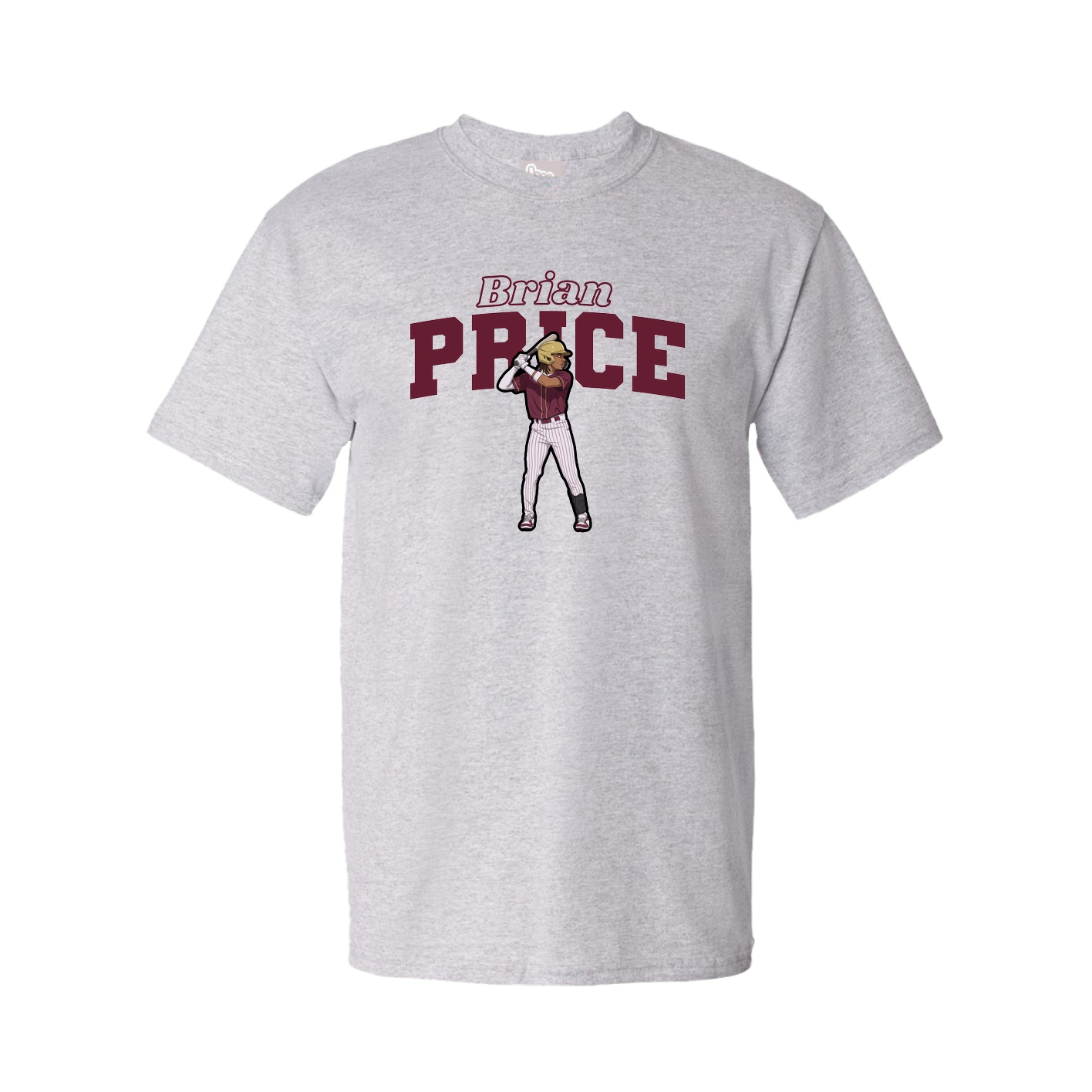 Tee — Name Arch in Grey