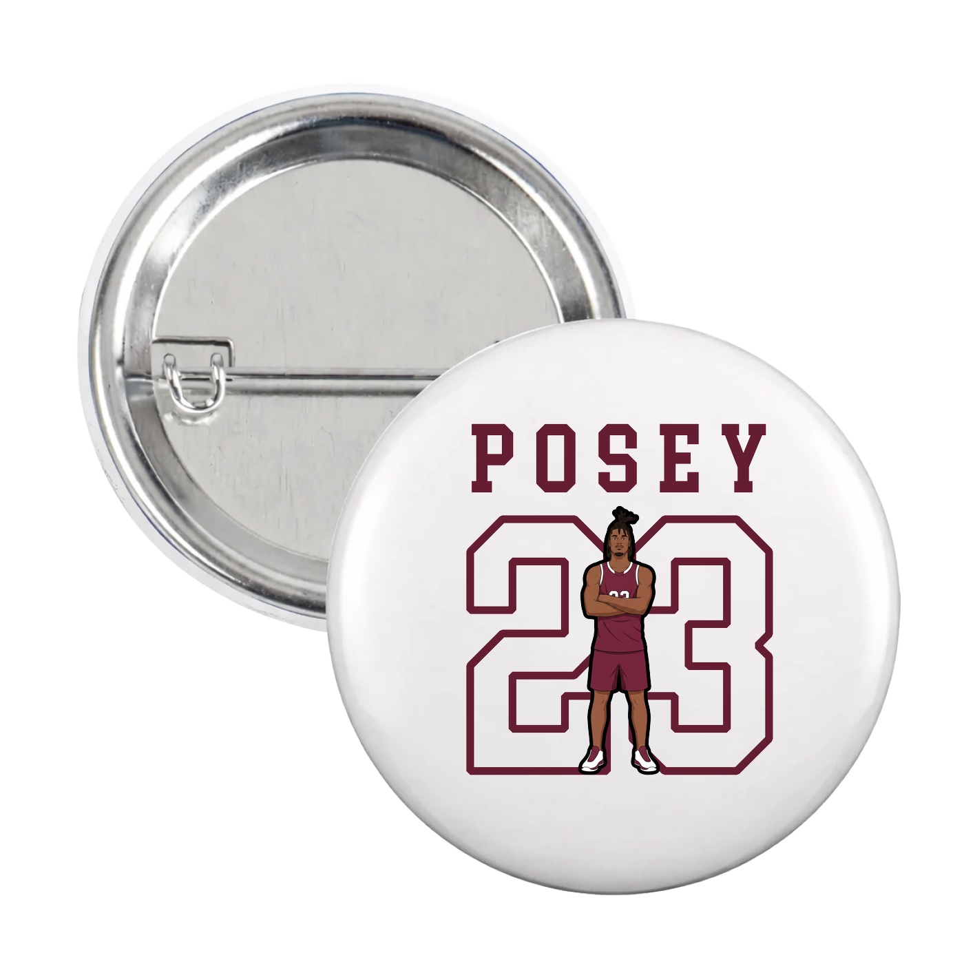 Game Day Button — Shirsey in White