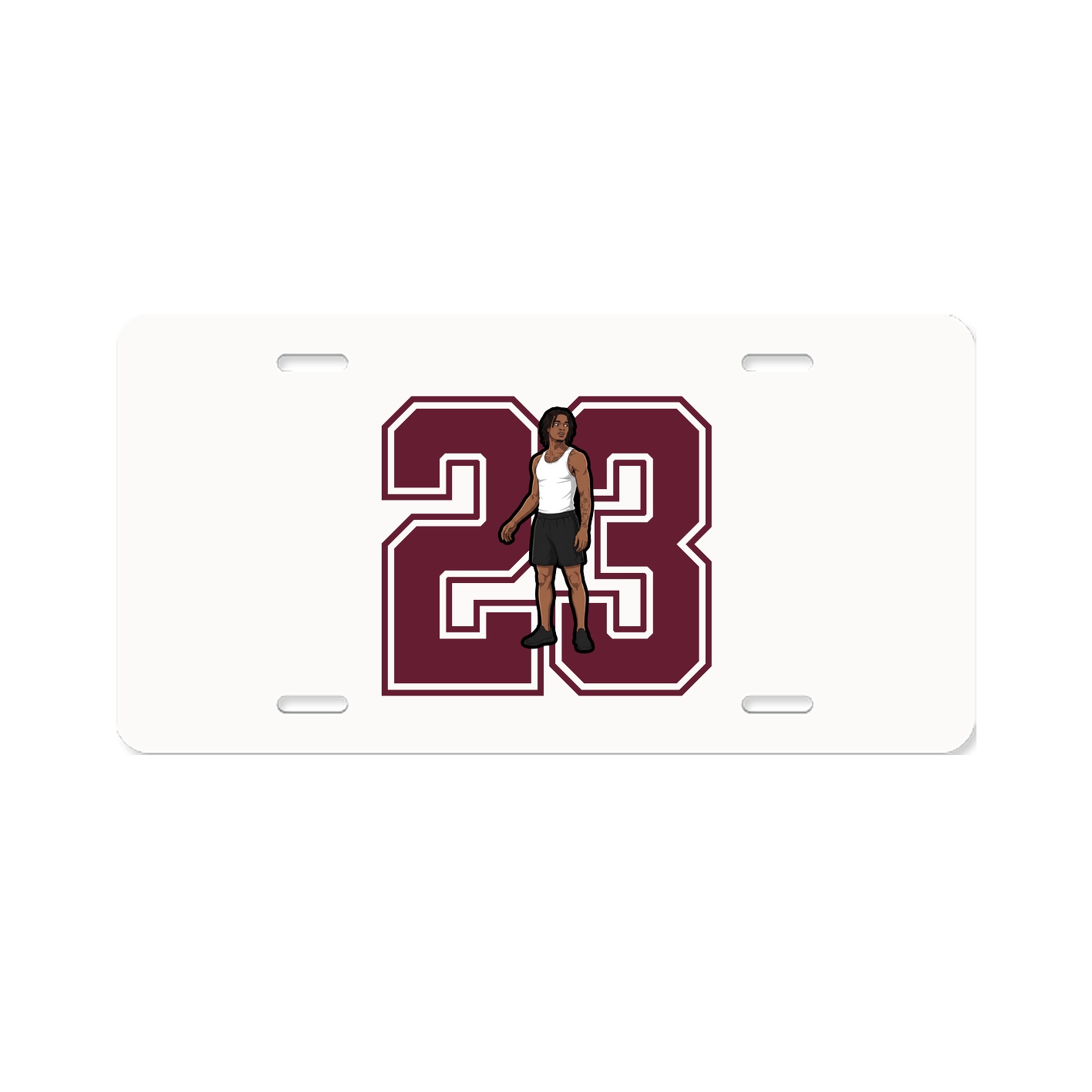 License Plate — Number in Classic