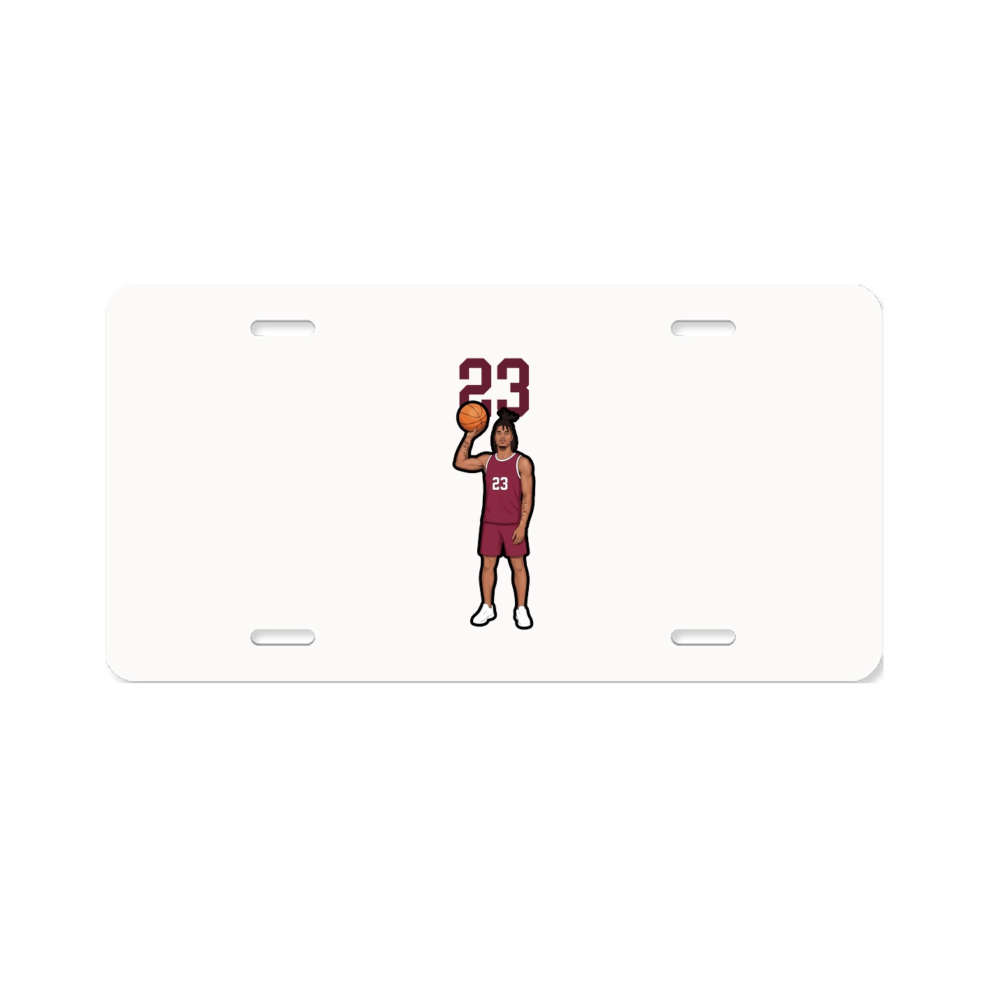 License Plate — Number Top in Classic
