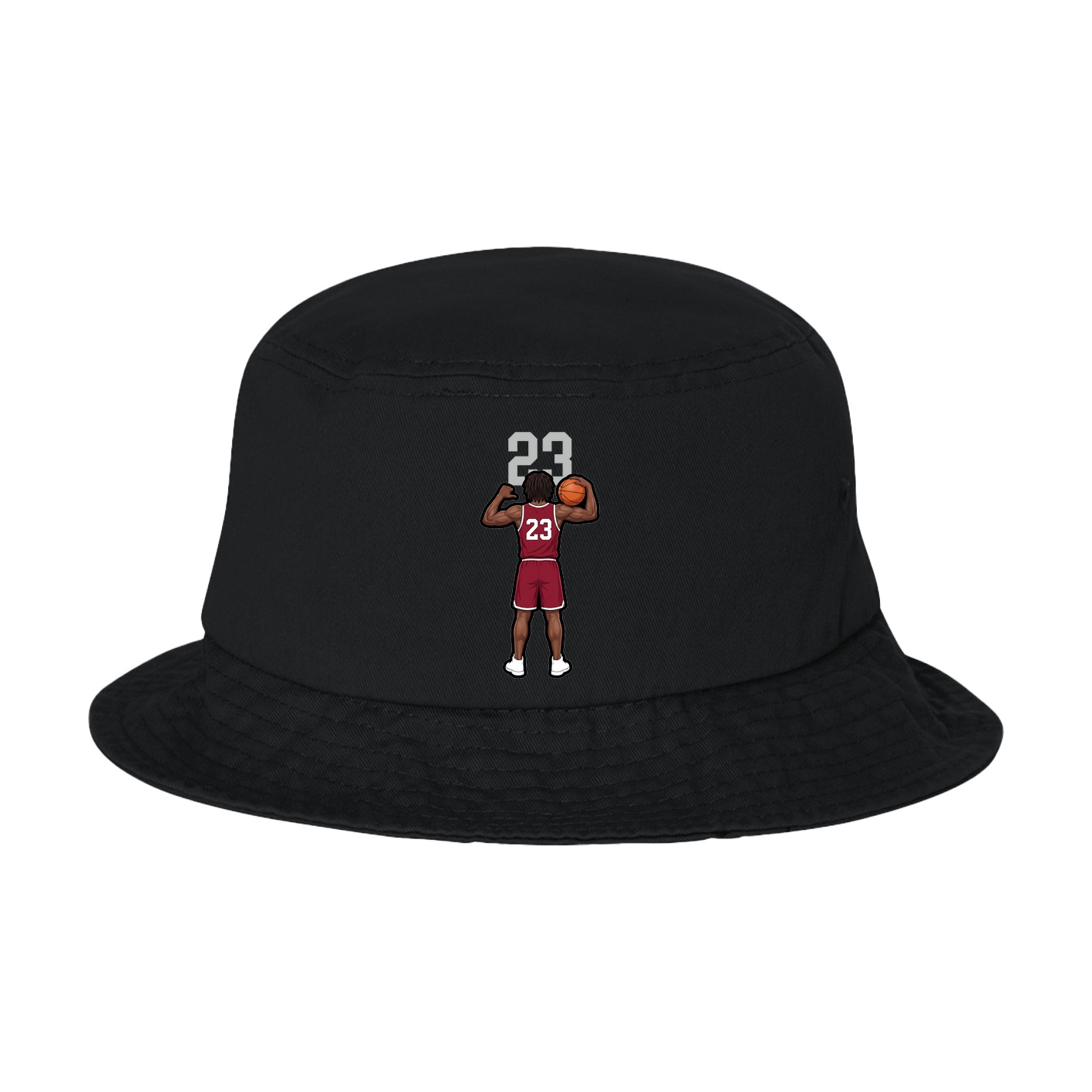 Bucket Cap — Number Top in Black