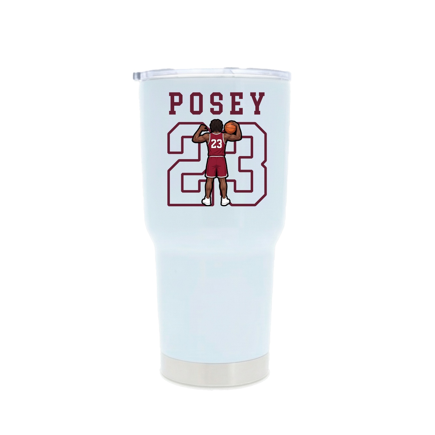 30oz Stainless Steel Tumbler — Shirsey in White