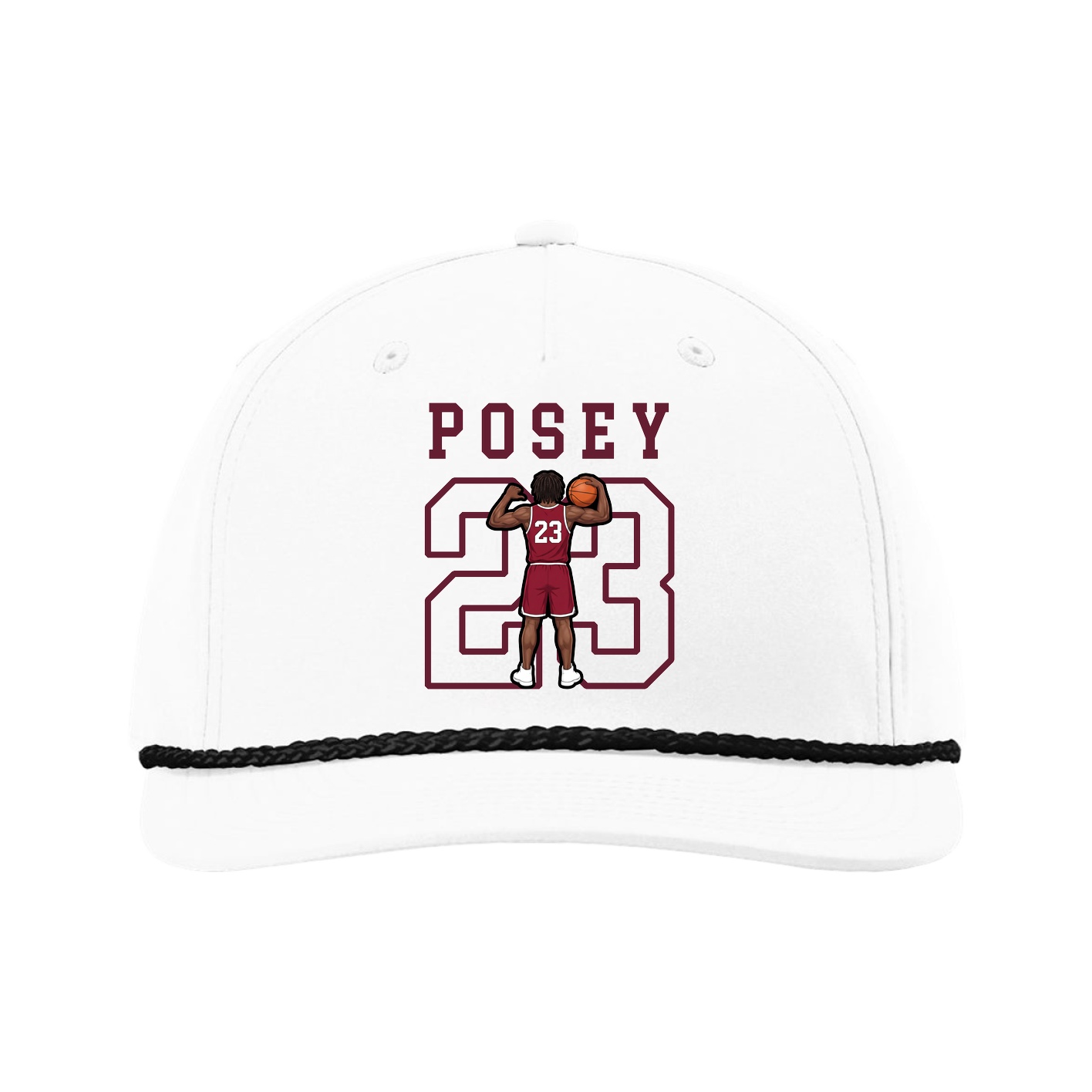 Five-Panel Classic Rope Cap — Shirsey in White