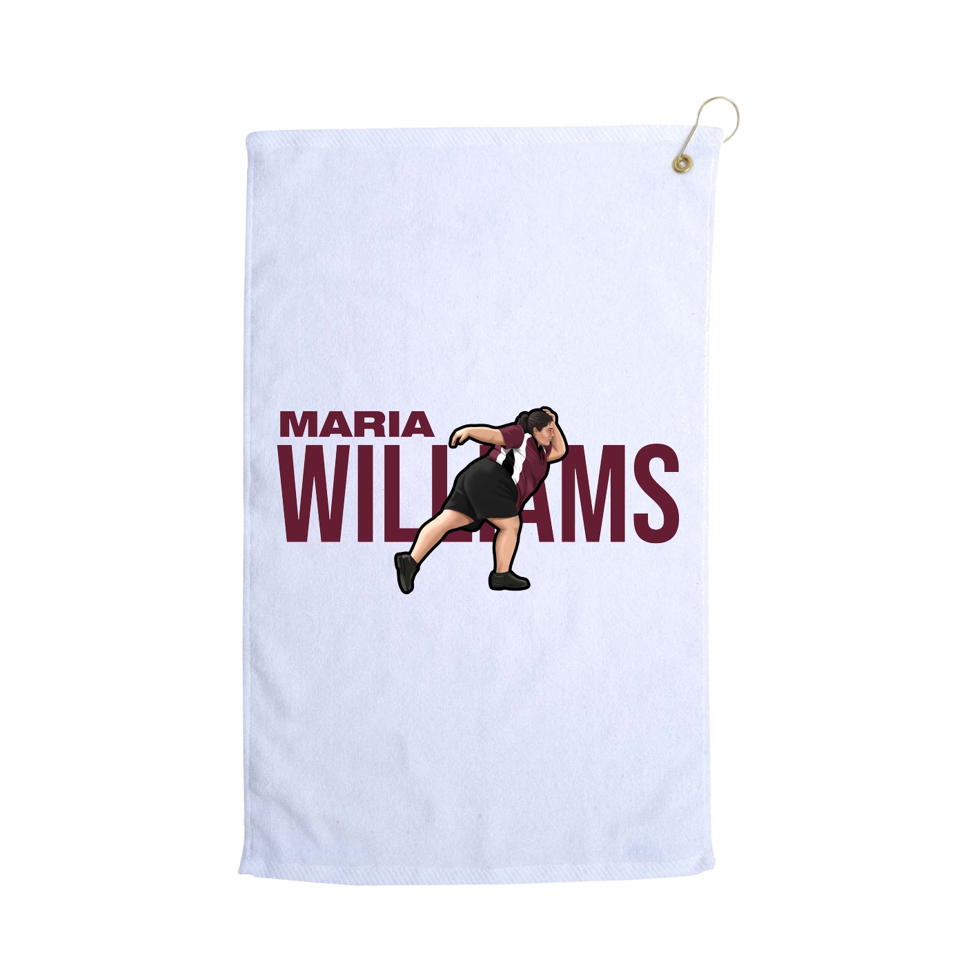 Golf Towel — Player Name in White