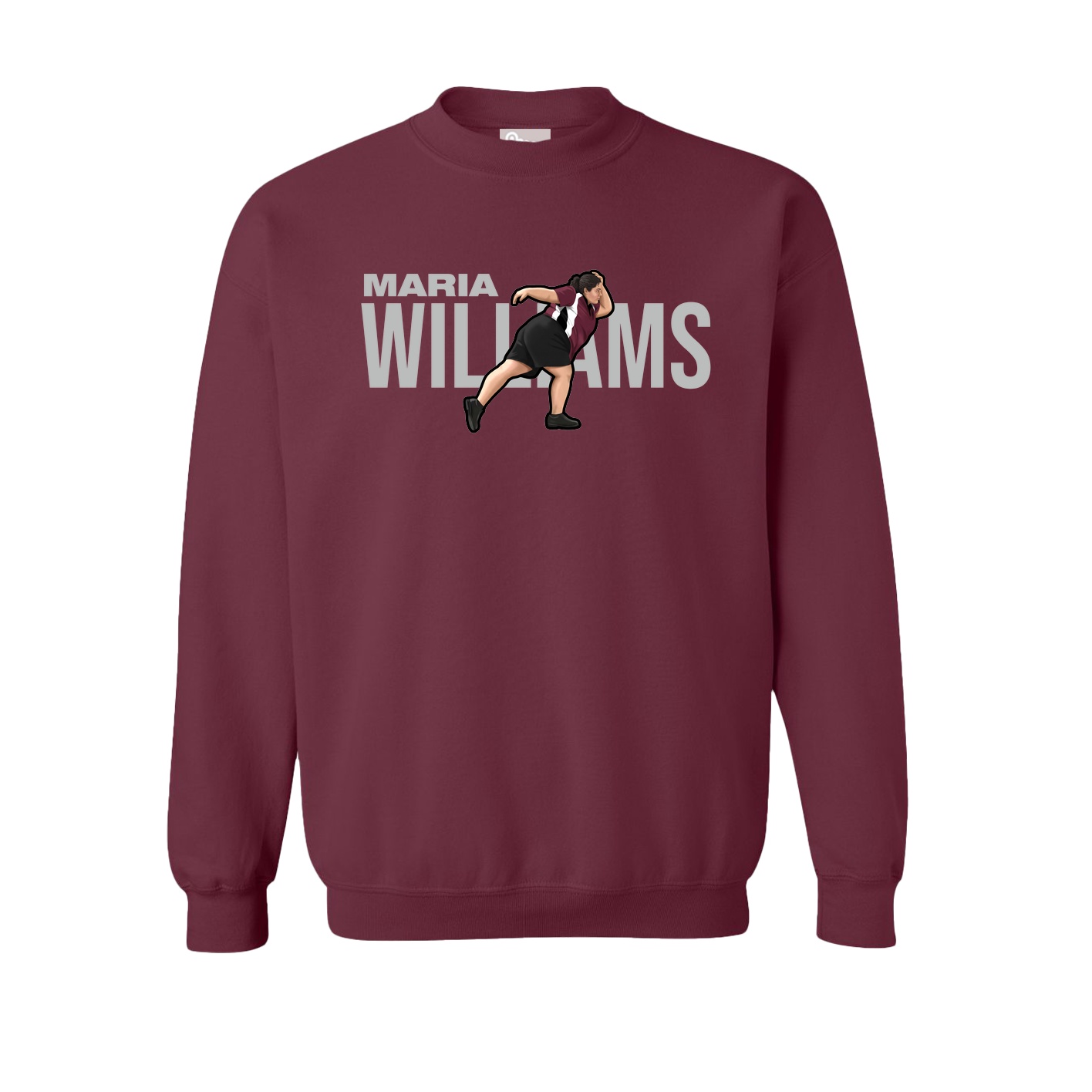 Fleece Crew — Player Name in Maroon