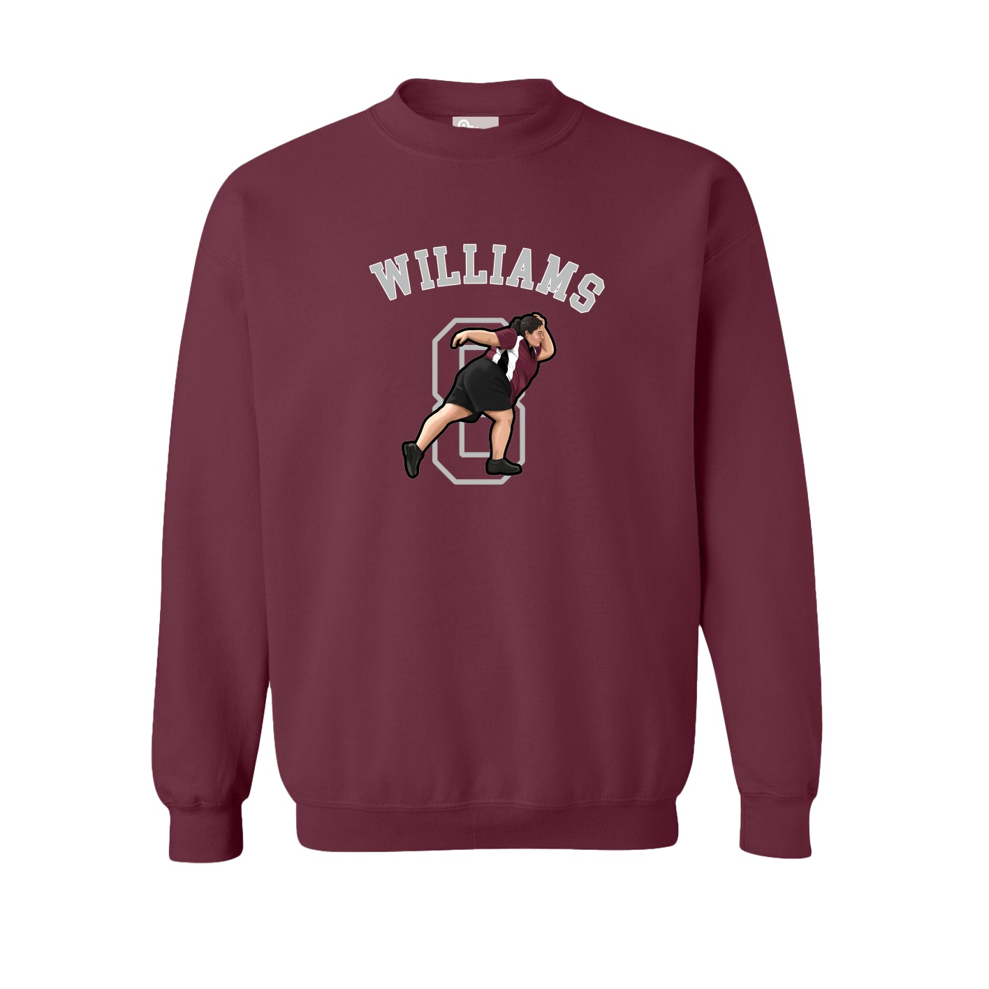 Fleece Crew — Shirsey Arch in Maroon