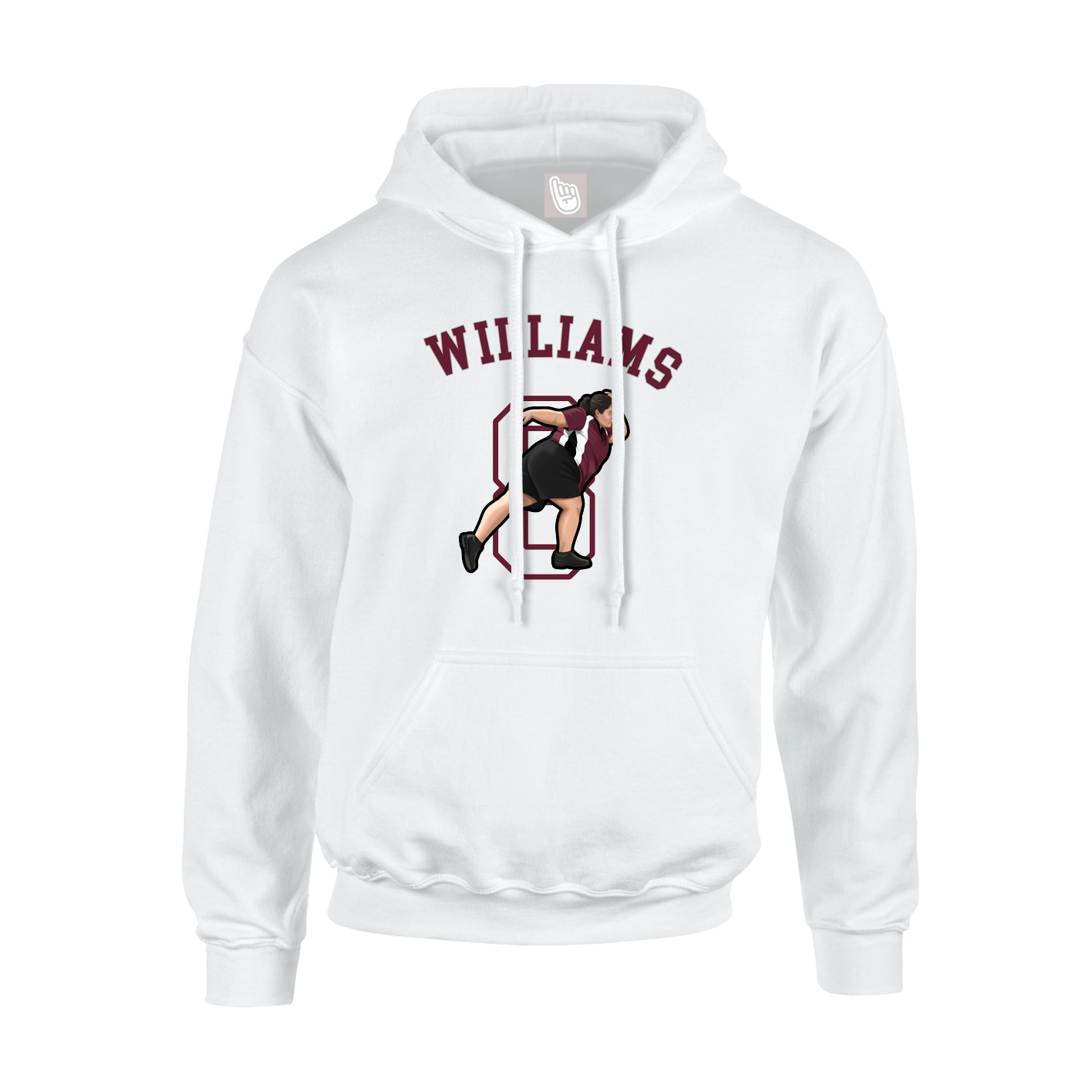 Youth Hoodie — Shirsey Arch in White