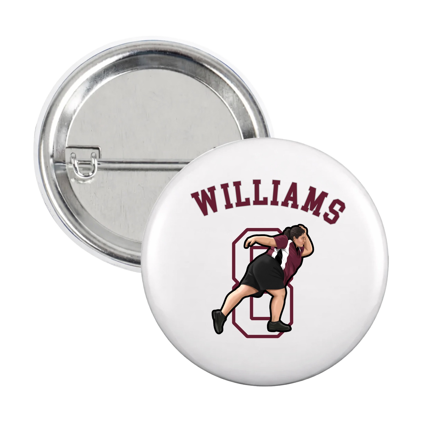 Game Day Button — Shirsey Arch in White
