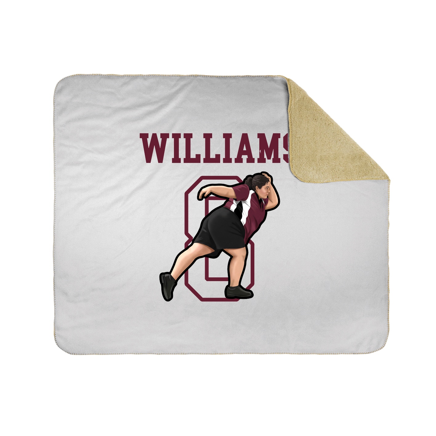 Throw Blanket — Shirsey in White
