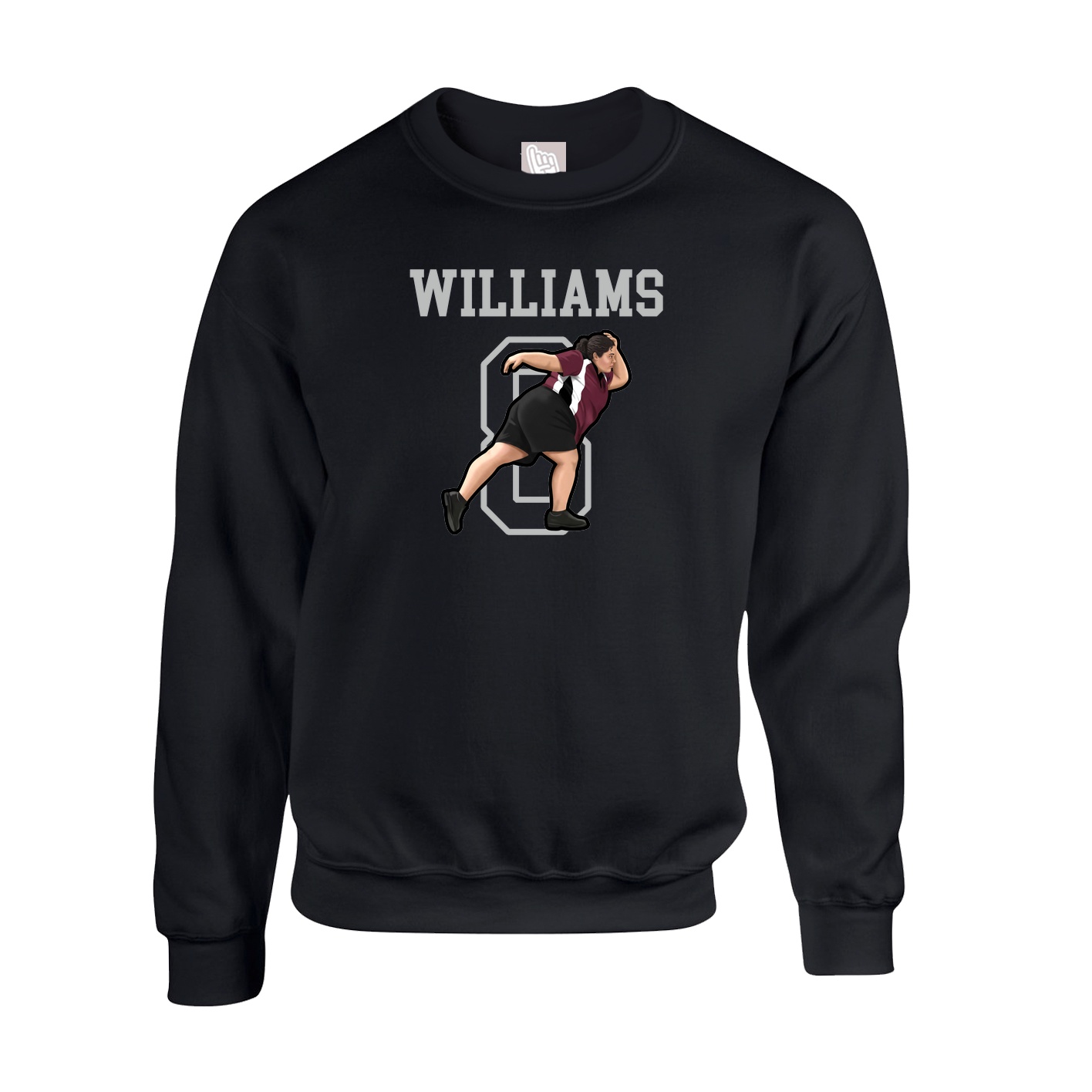 Fleece Crew — Shirsey in Black