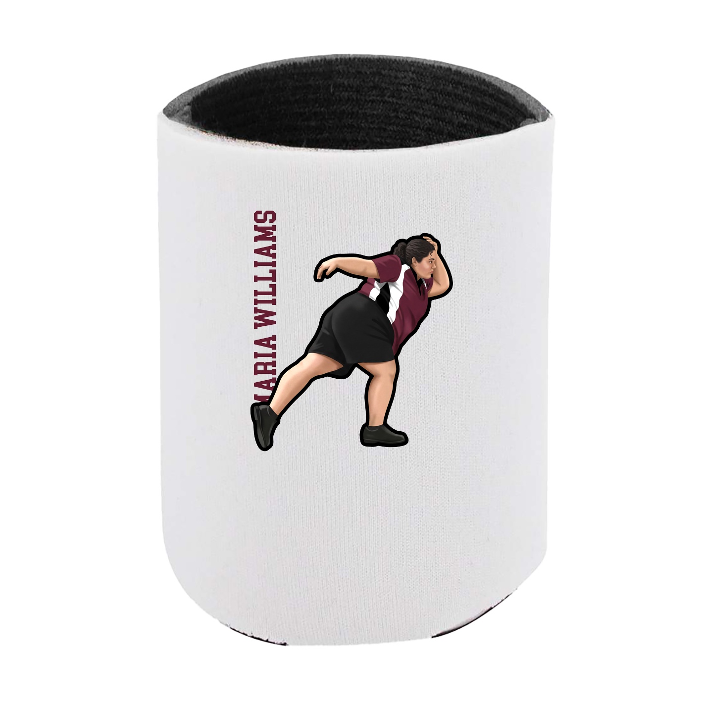 Can Holder — Name Vertical in White