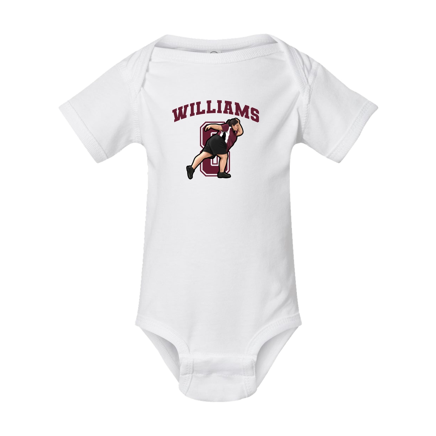 Baby Onesie — Number in White