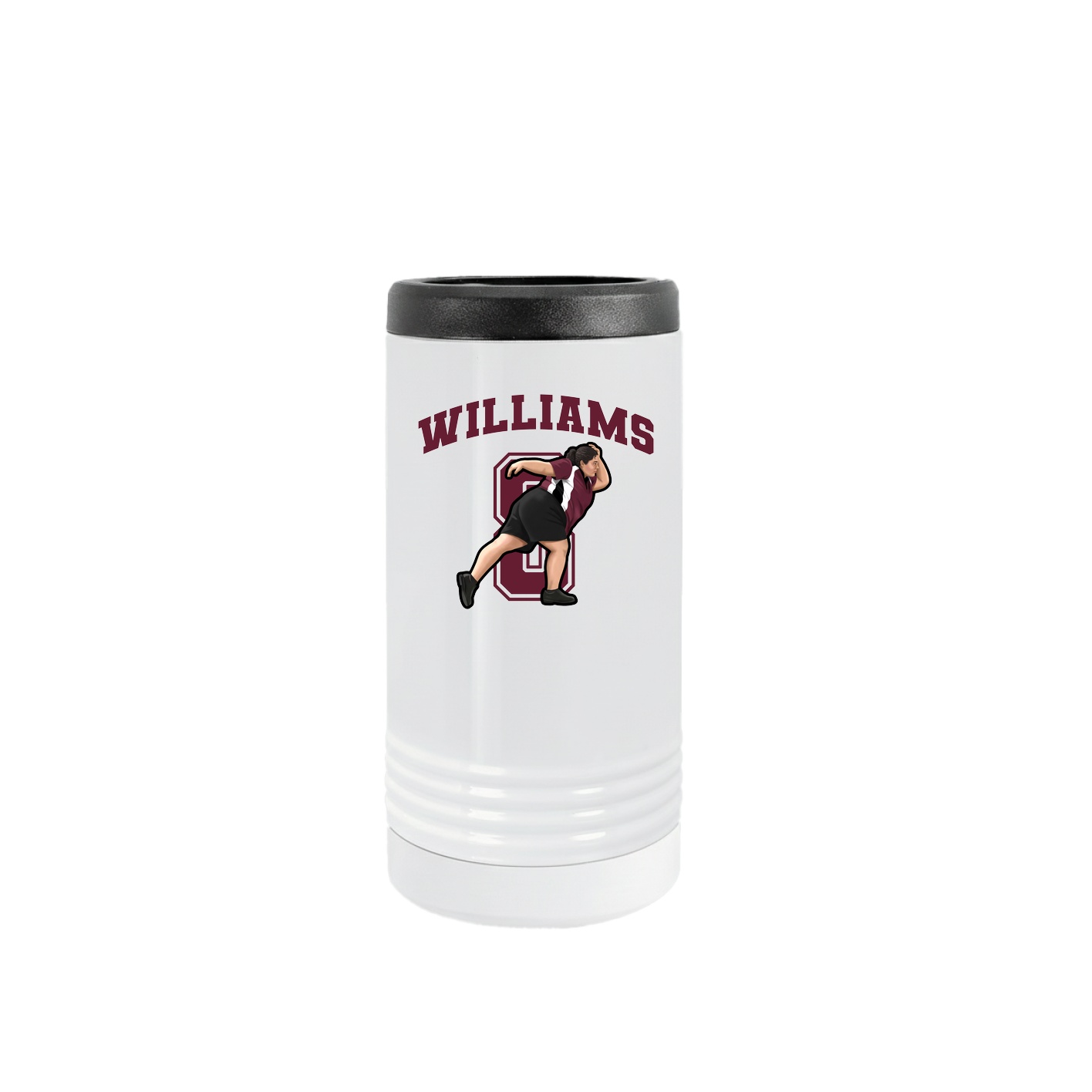 Slim Beverage Holder — Number in White