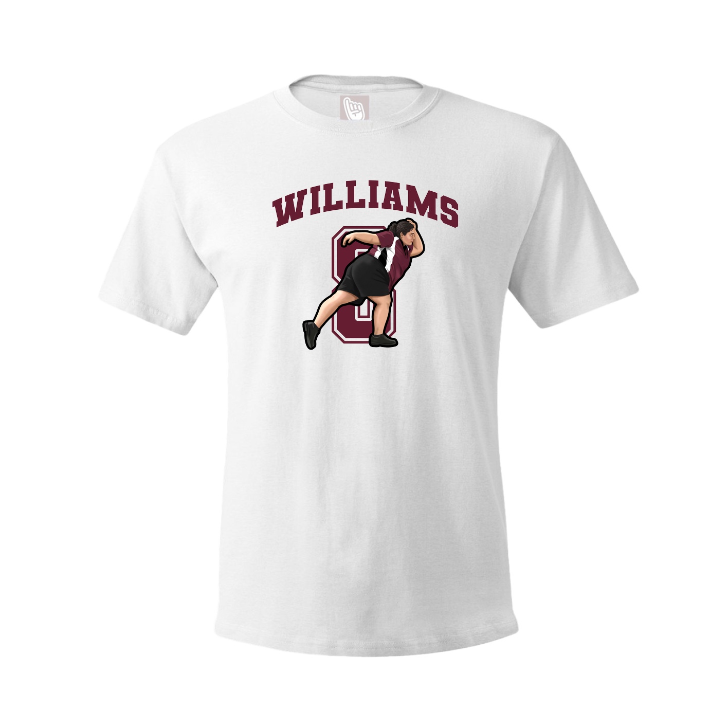 Youth Tee — Number in White