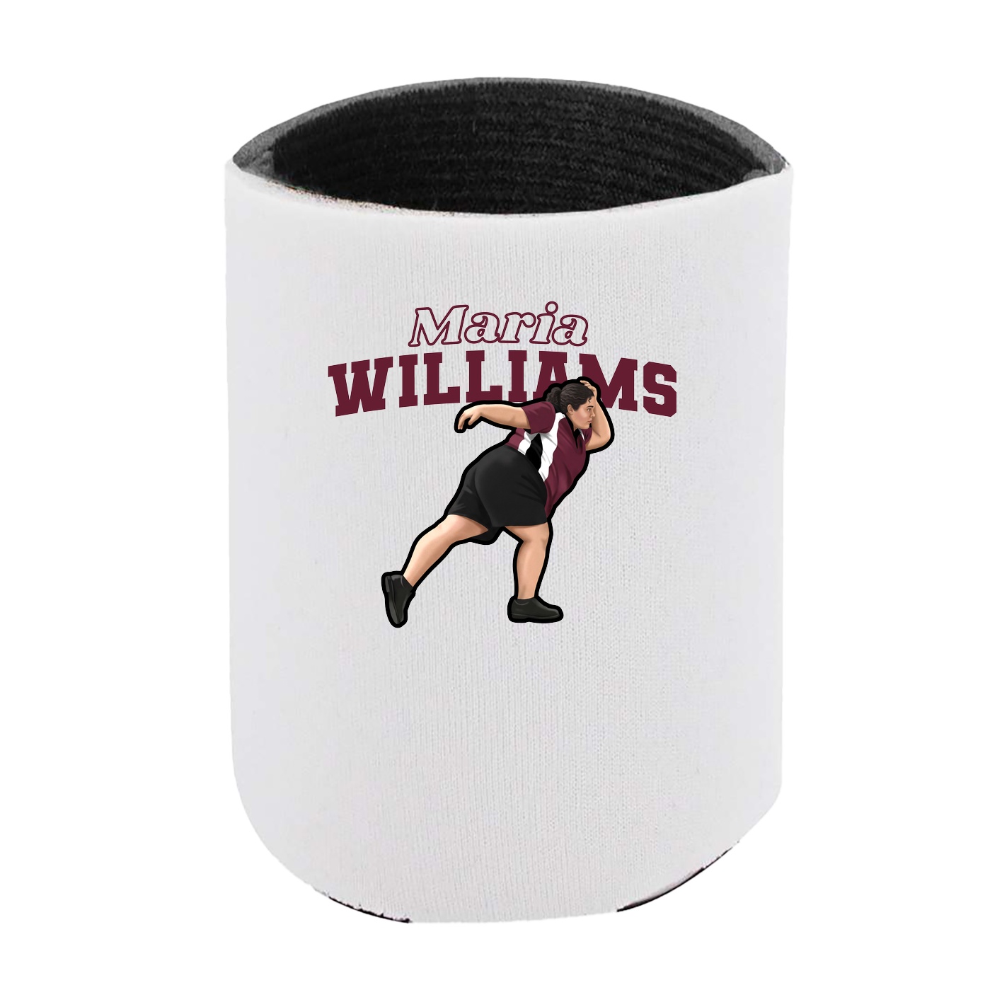 Can Holder — Name Arch in White
