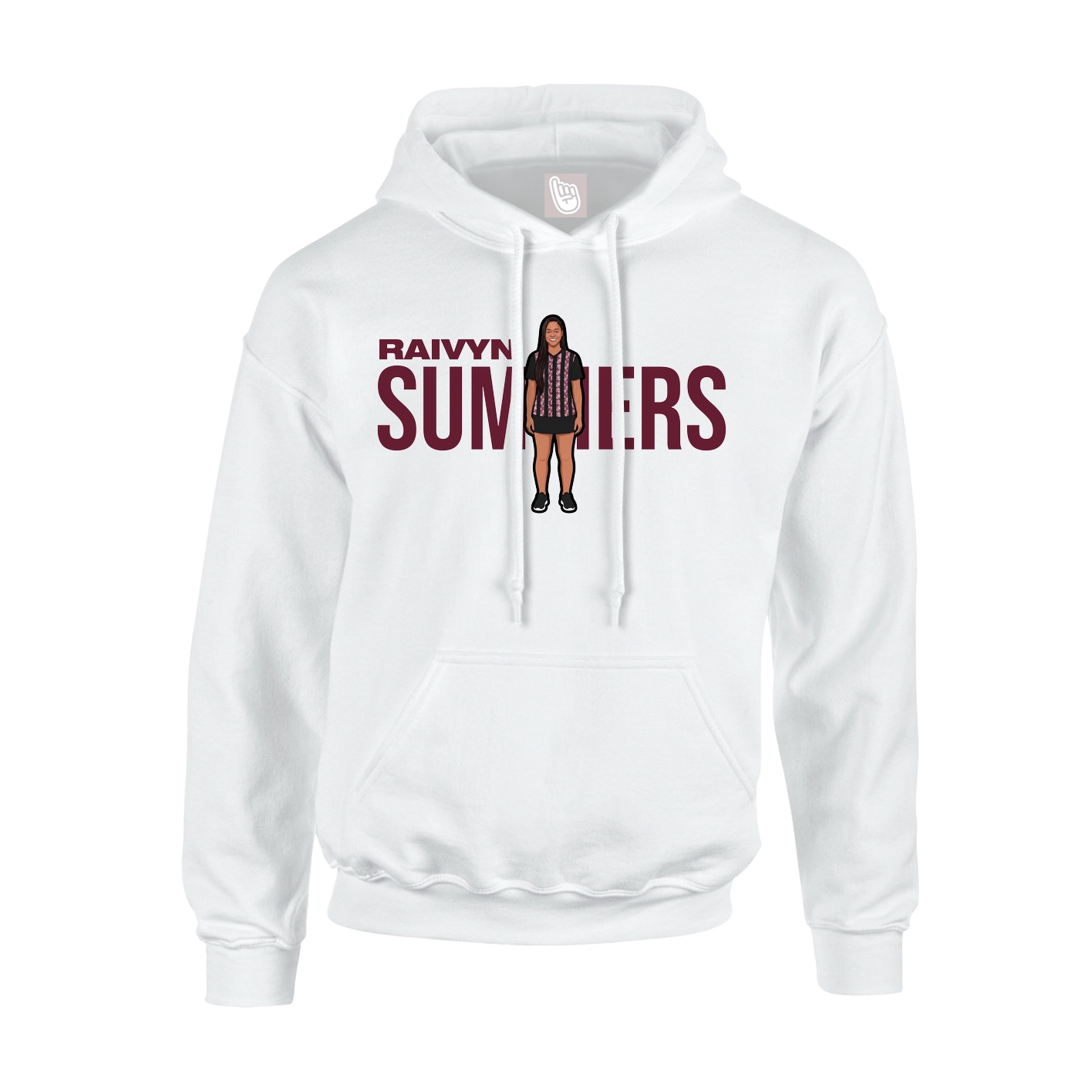 Hoodie — Player Name in White
